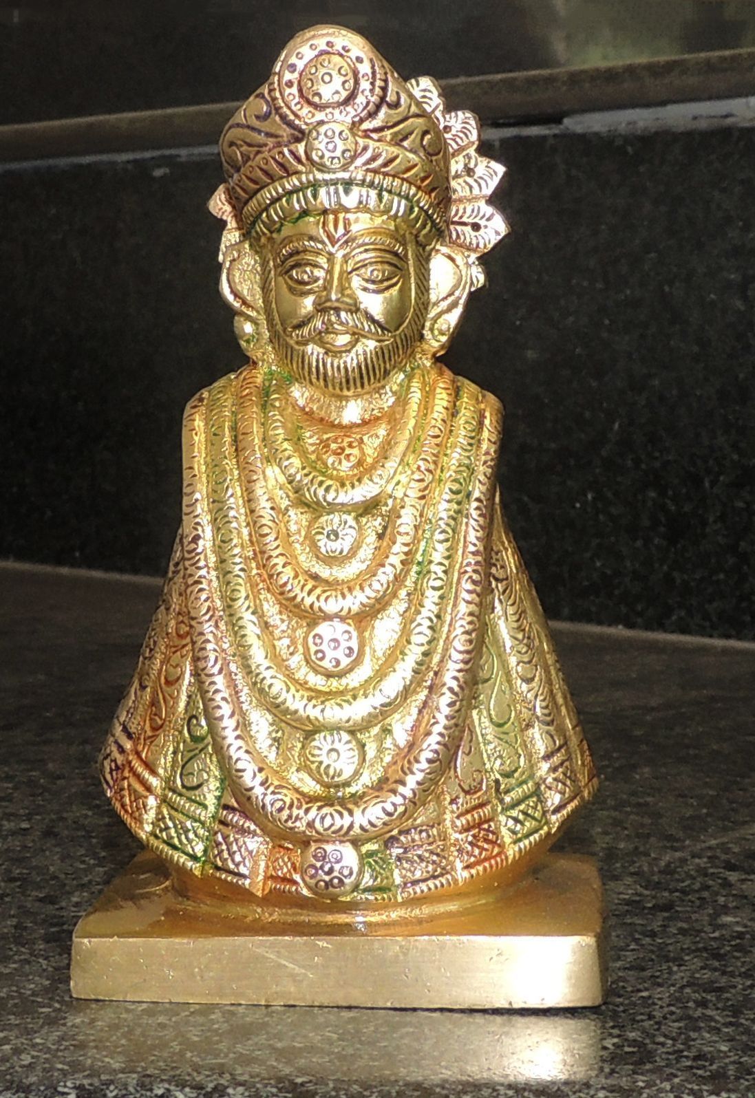 Brass Khatu Shyam — 6"