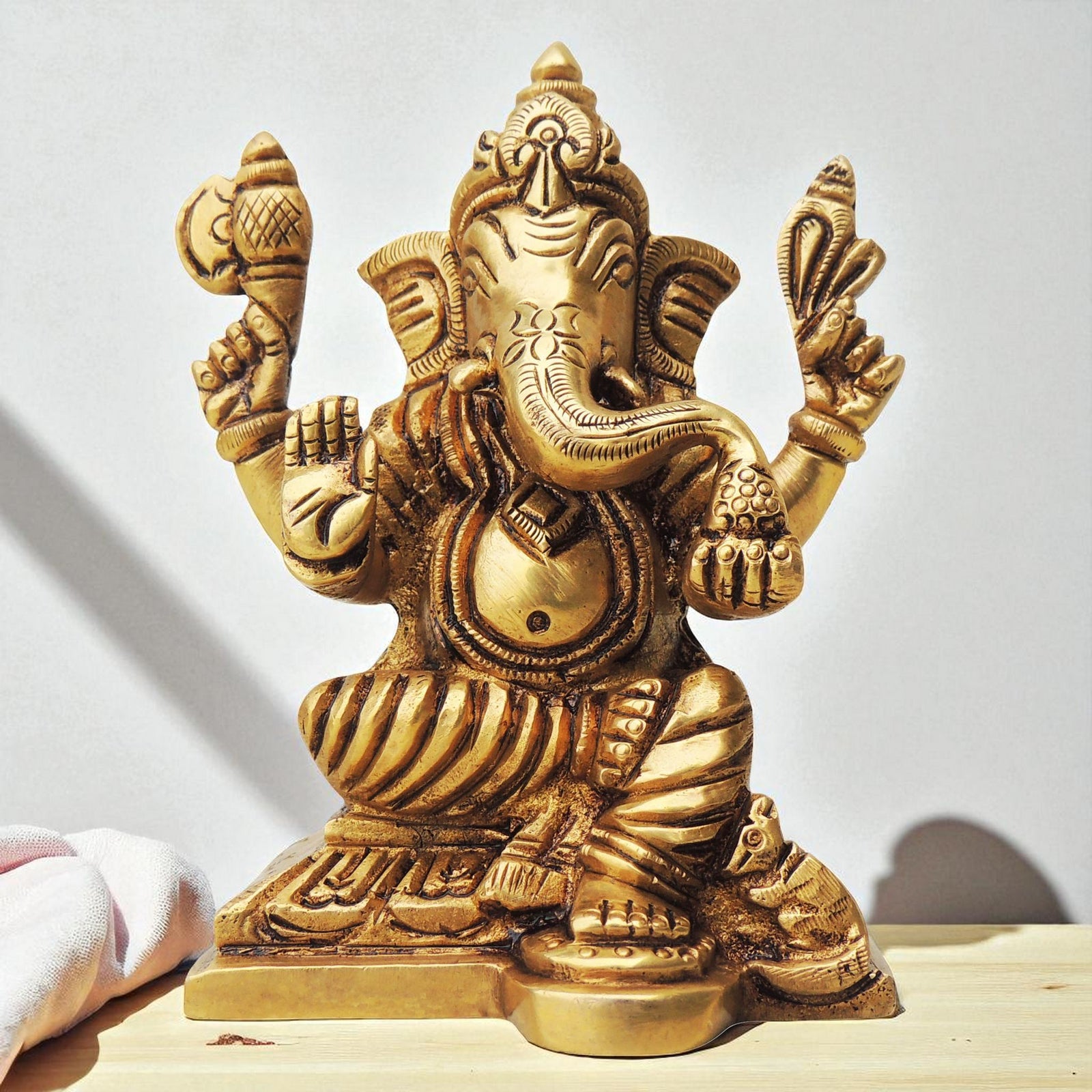 Brass Ganesh — 4"