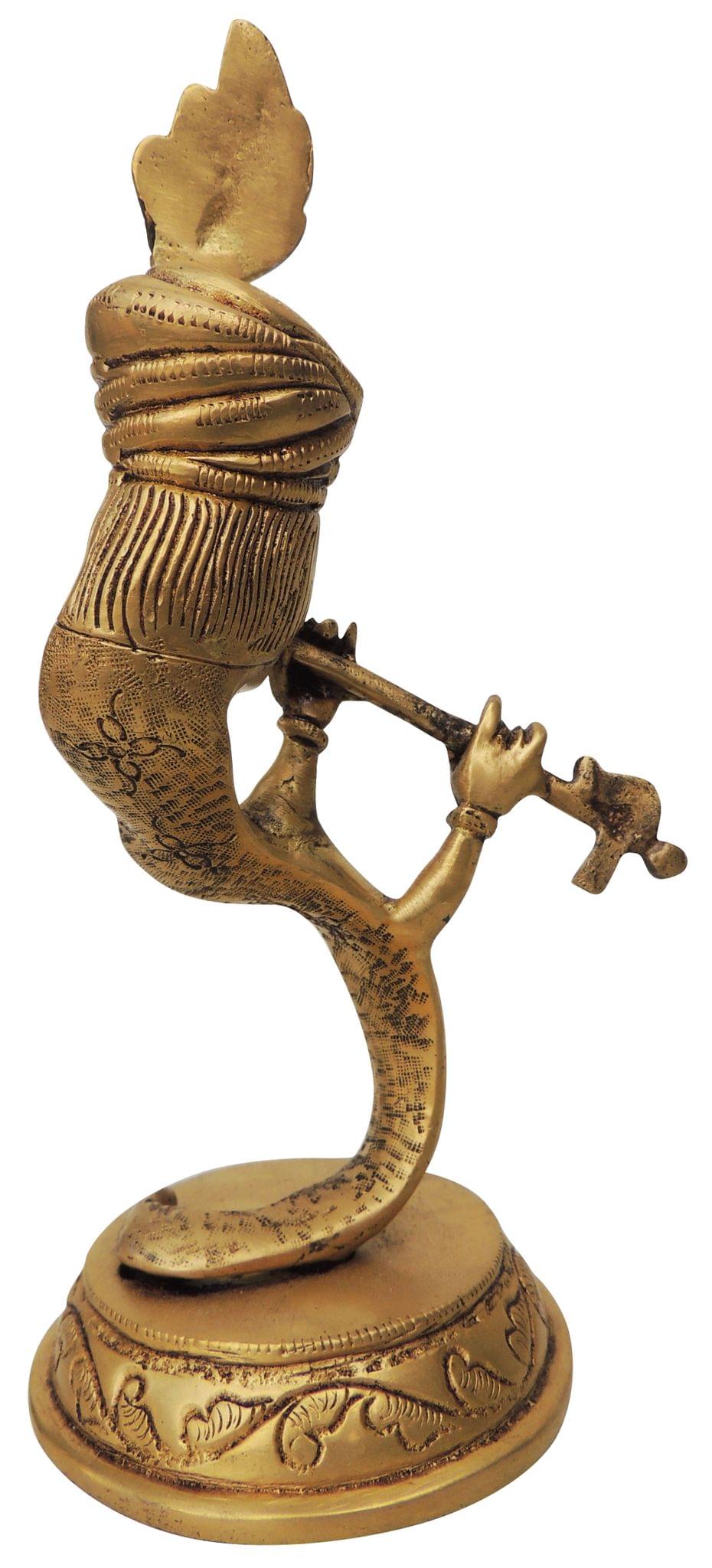 Brass Krishna — 9"