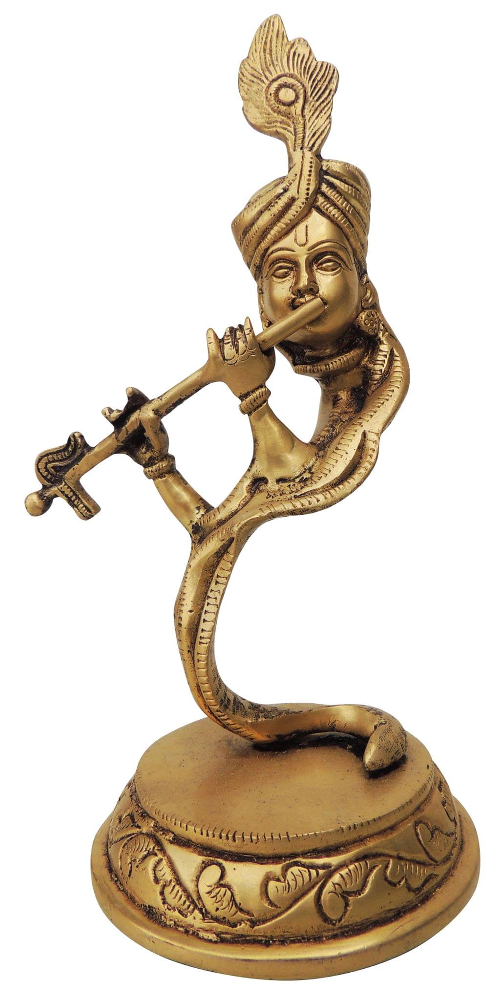 Brass Krishna — 9"