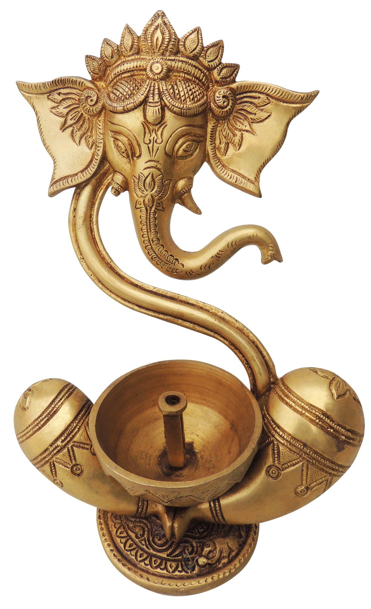 Brass Ganesh — 8.5"