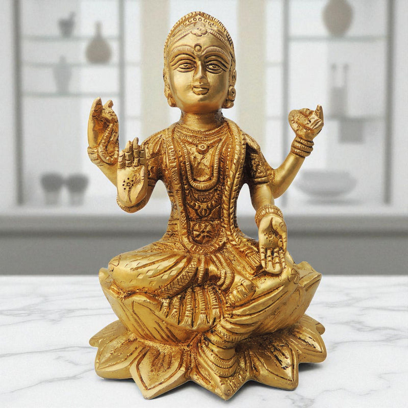 Brass Lakshmi — 6.5"