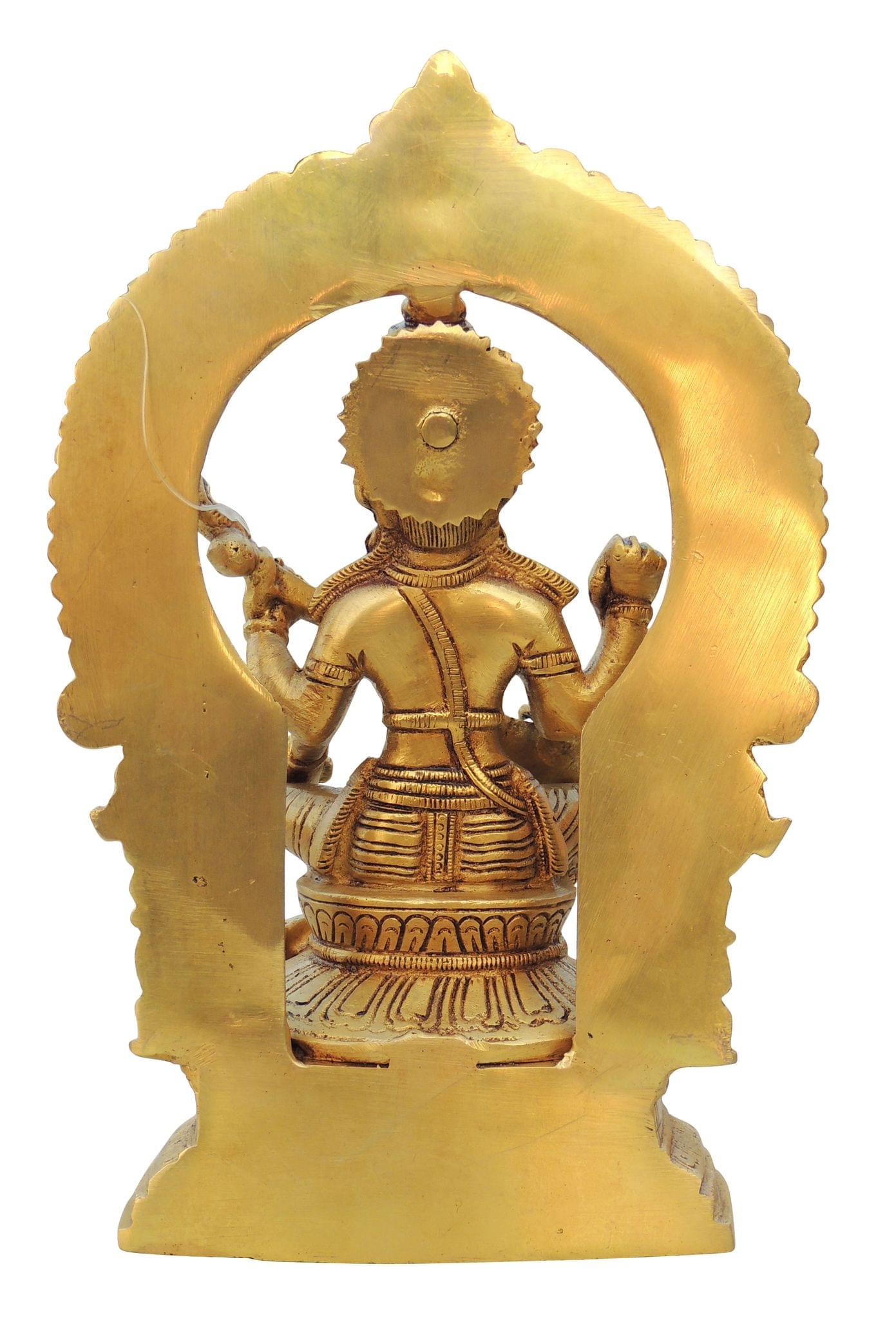 Brass Saraswati — 9.6"