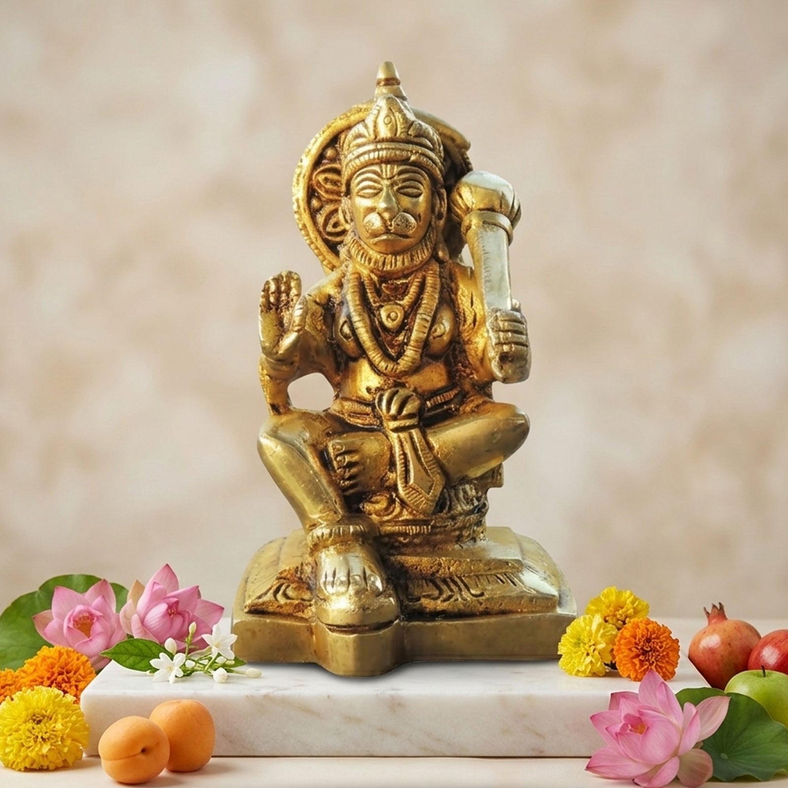 Brass Hanuman — 4.5"