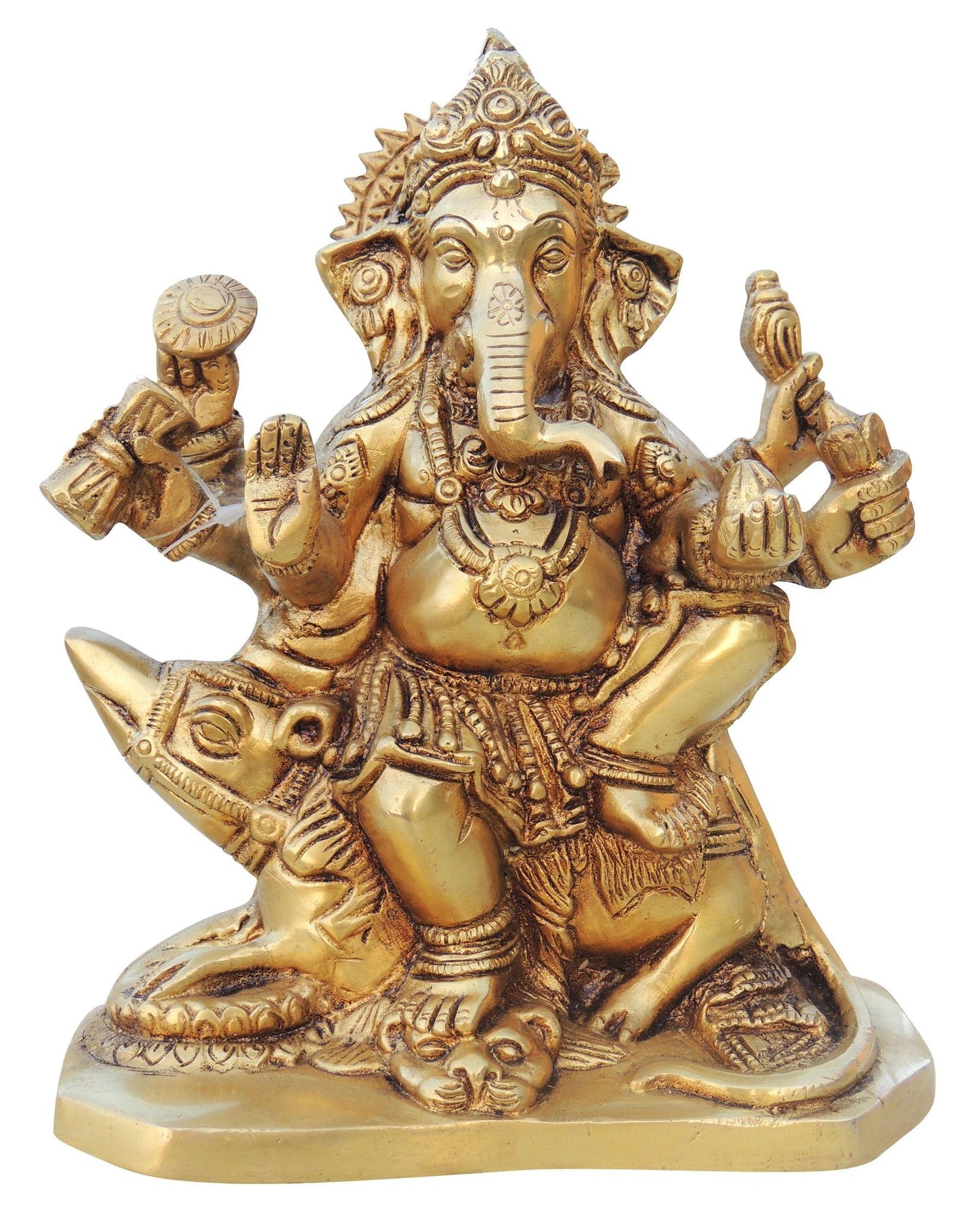 Brass Ganesh — 7.5"