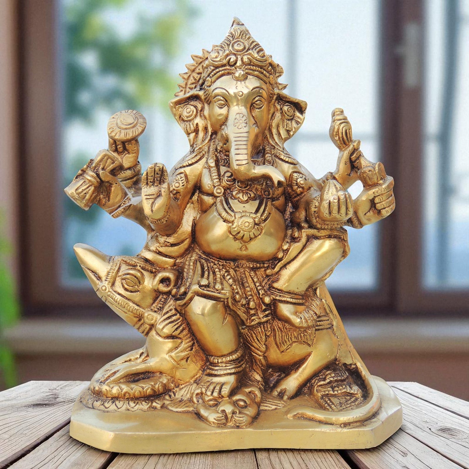 Brass Ganesh — 7.5"