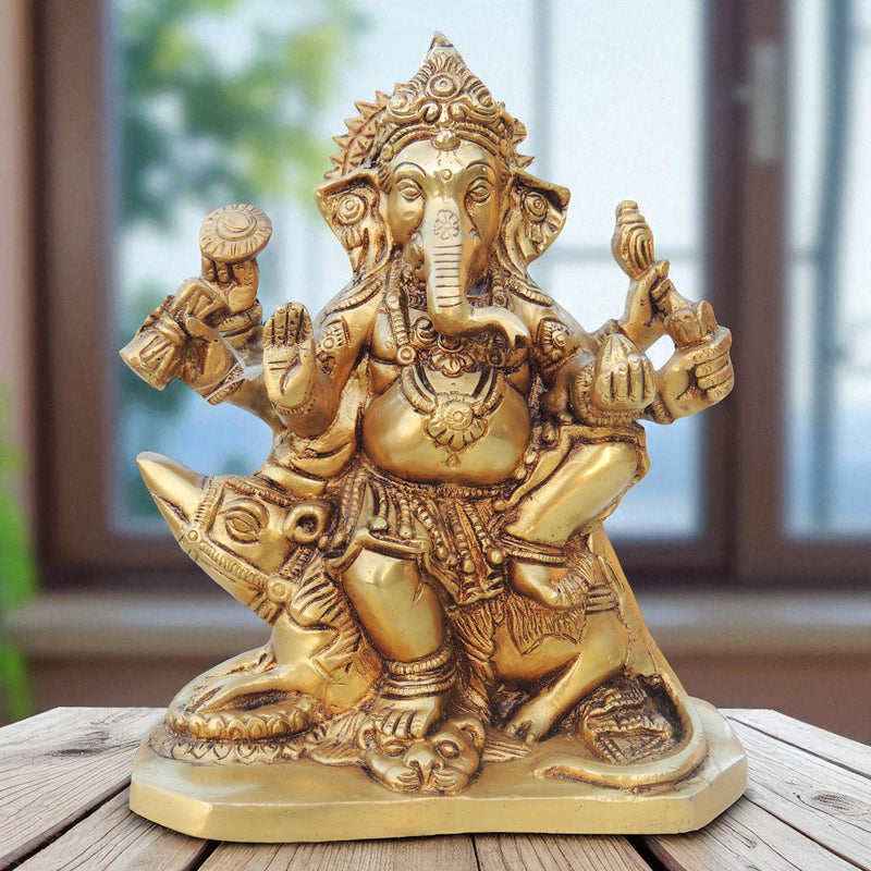 Brass Ganesh — 7.5"