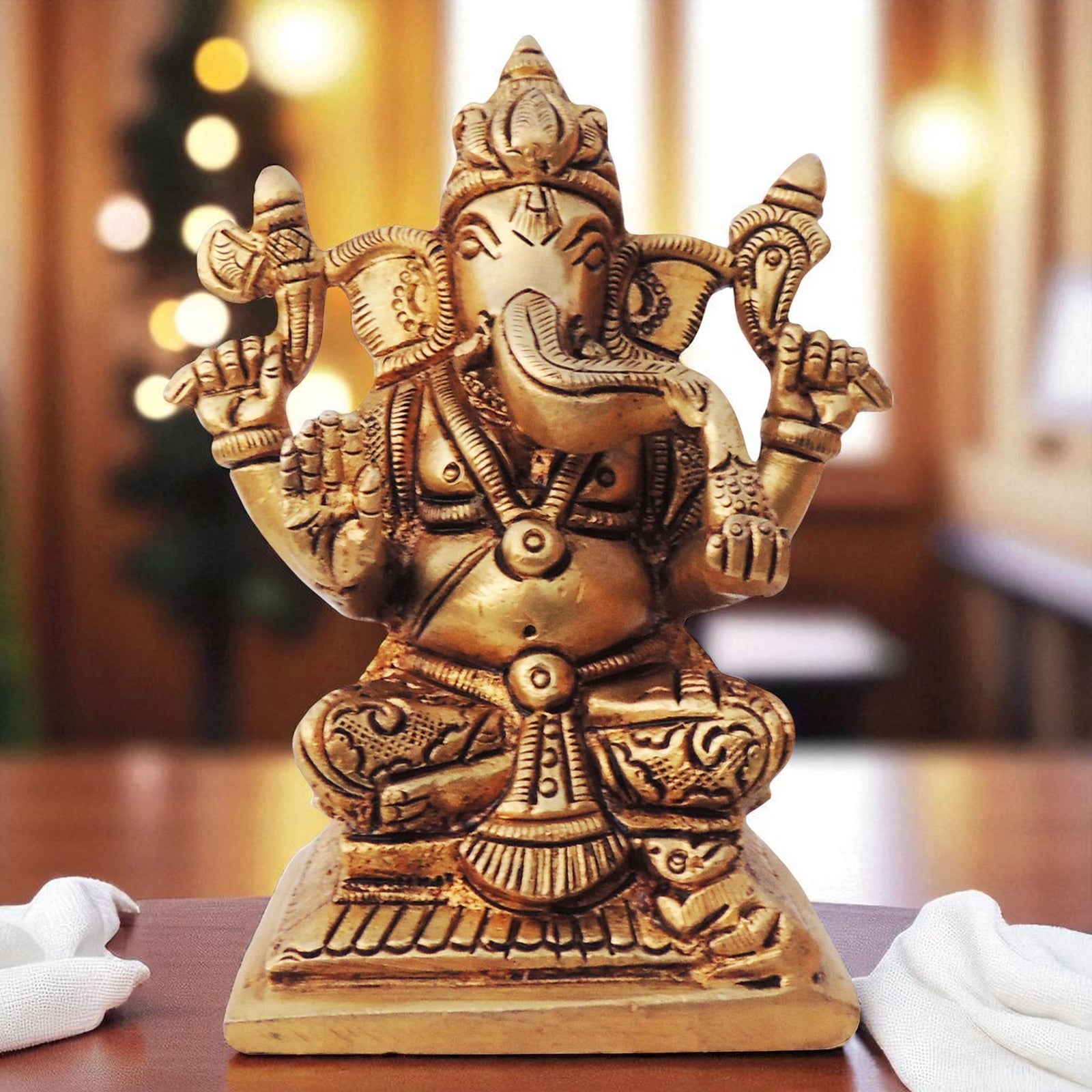 Brass Ganesh — 4.2"