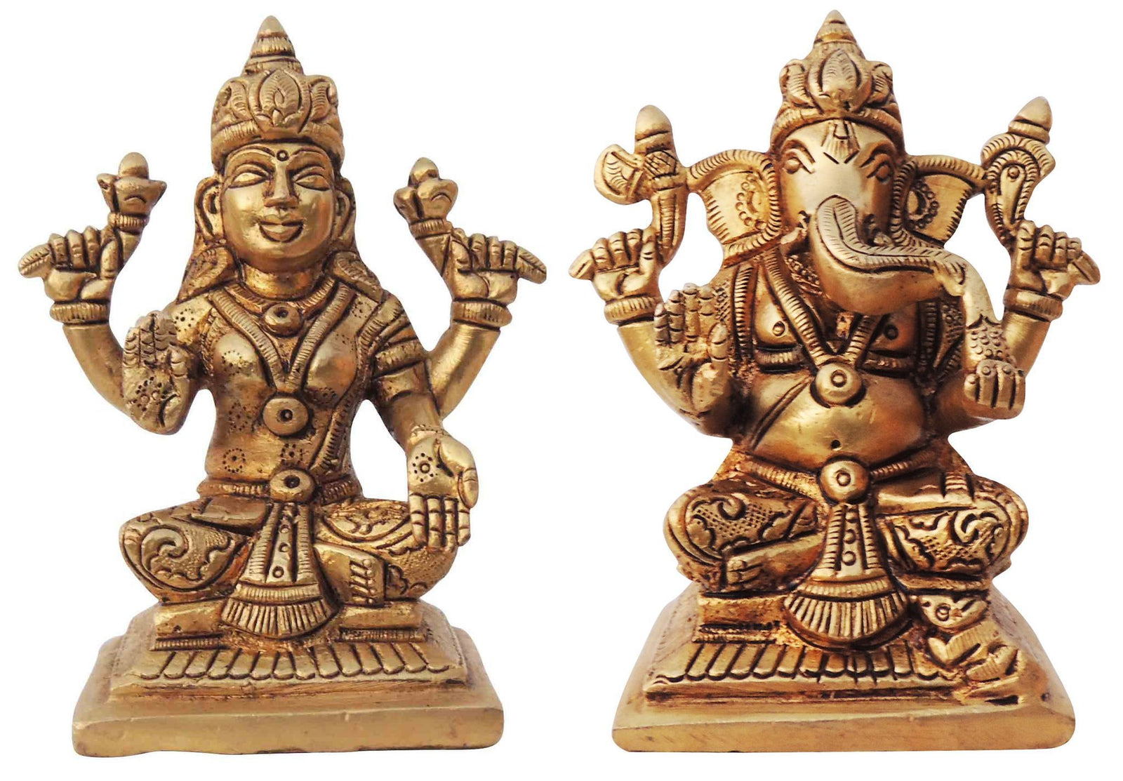 Brass Lakshmi-Ganesh Set