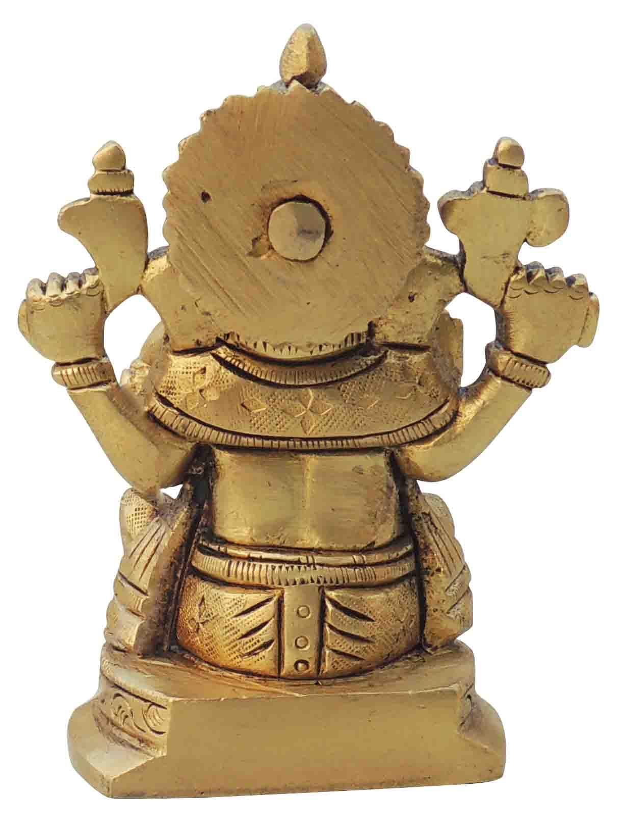 Brass Ganesh — 4"
