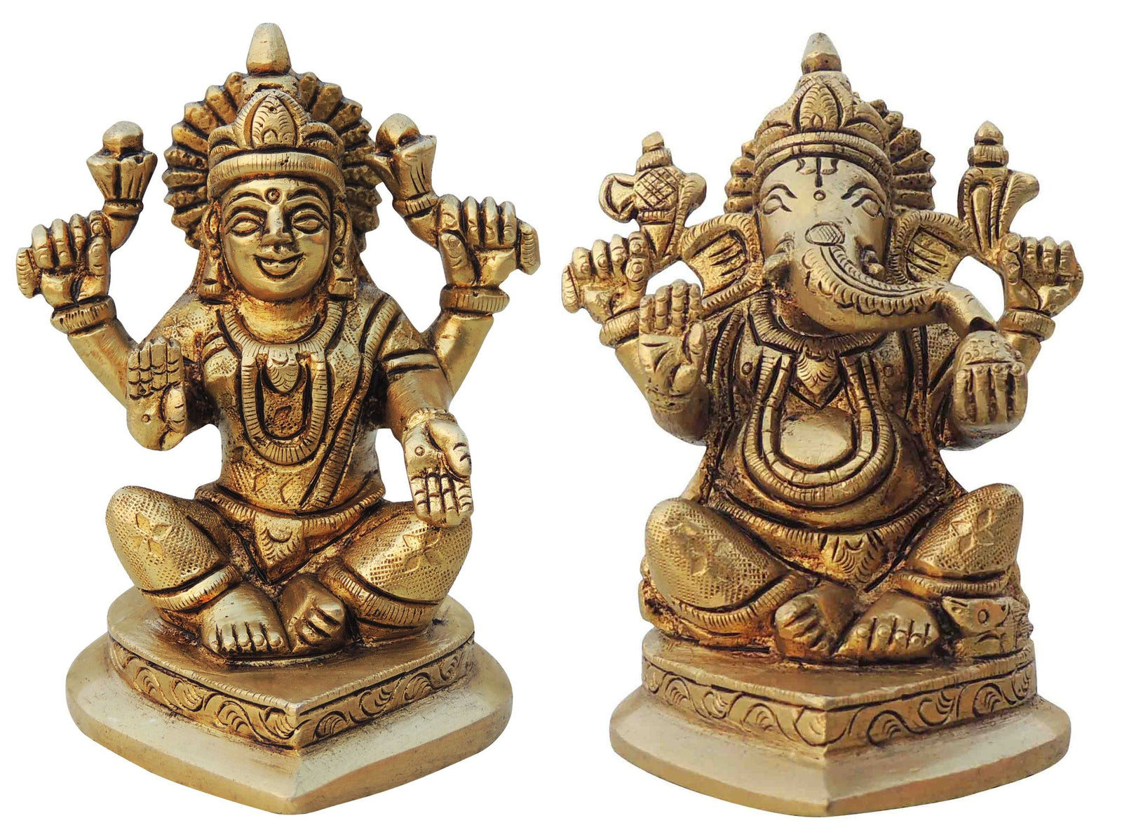Brass Lakshmi-Ganesh Set