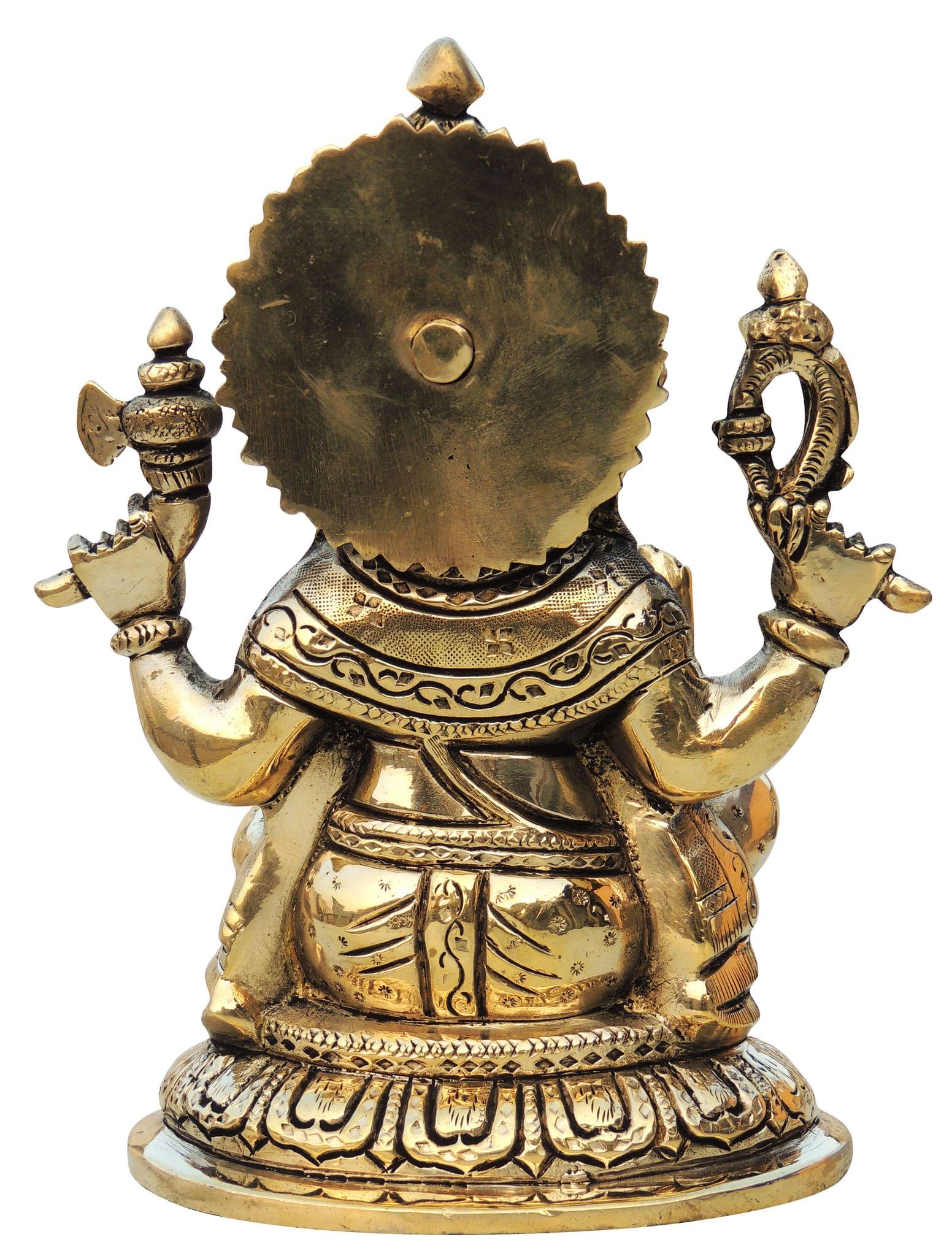 Brass Ganesh — 7.5"