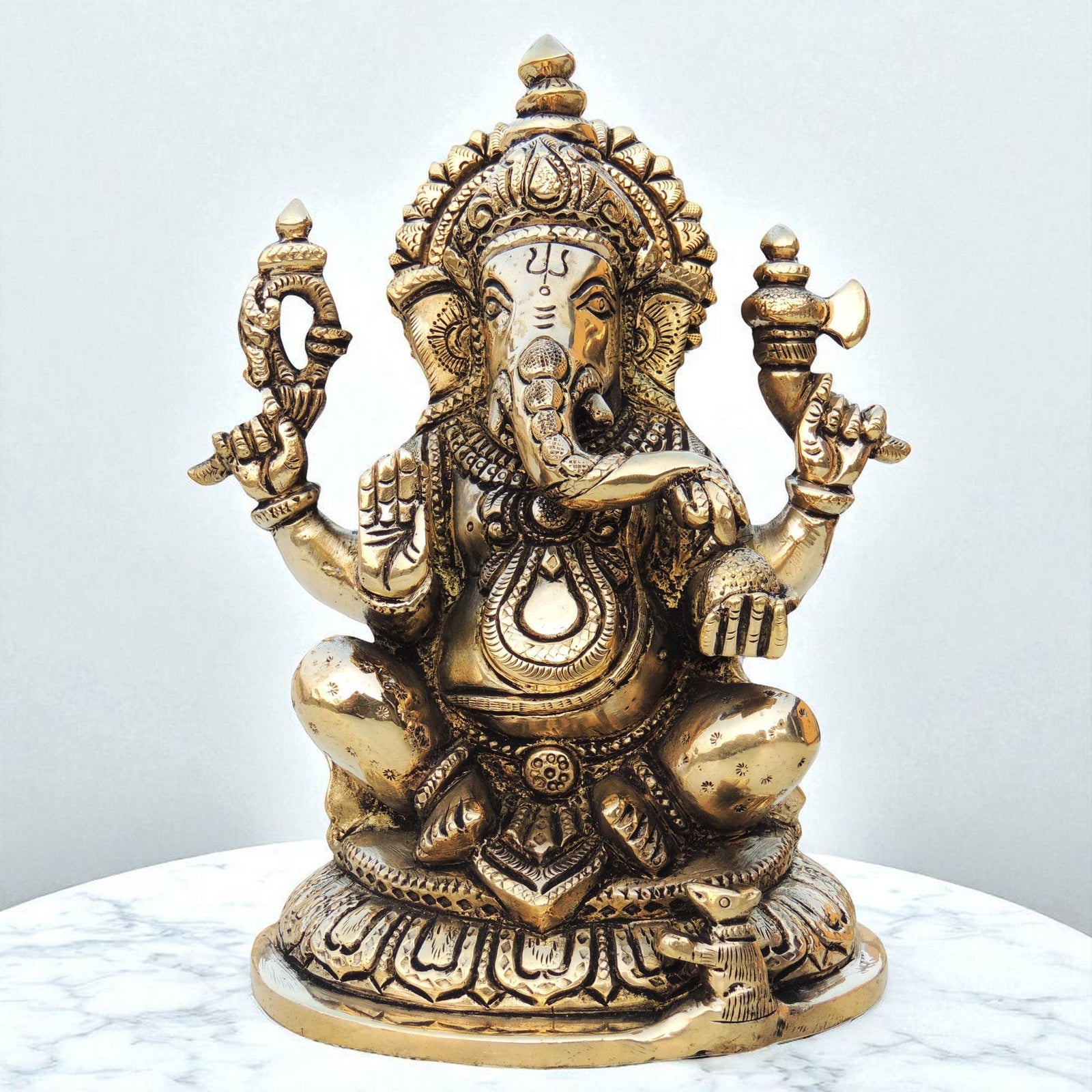 Brass Ganesh — 7.5"
