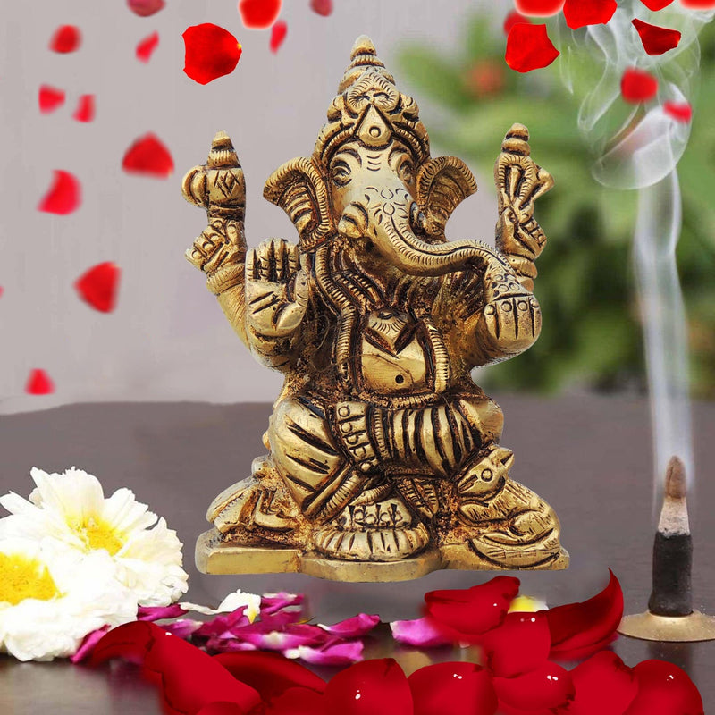 Brass Ganesh — 3.1"