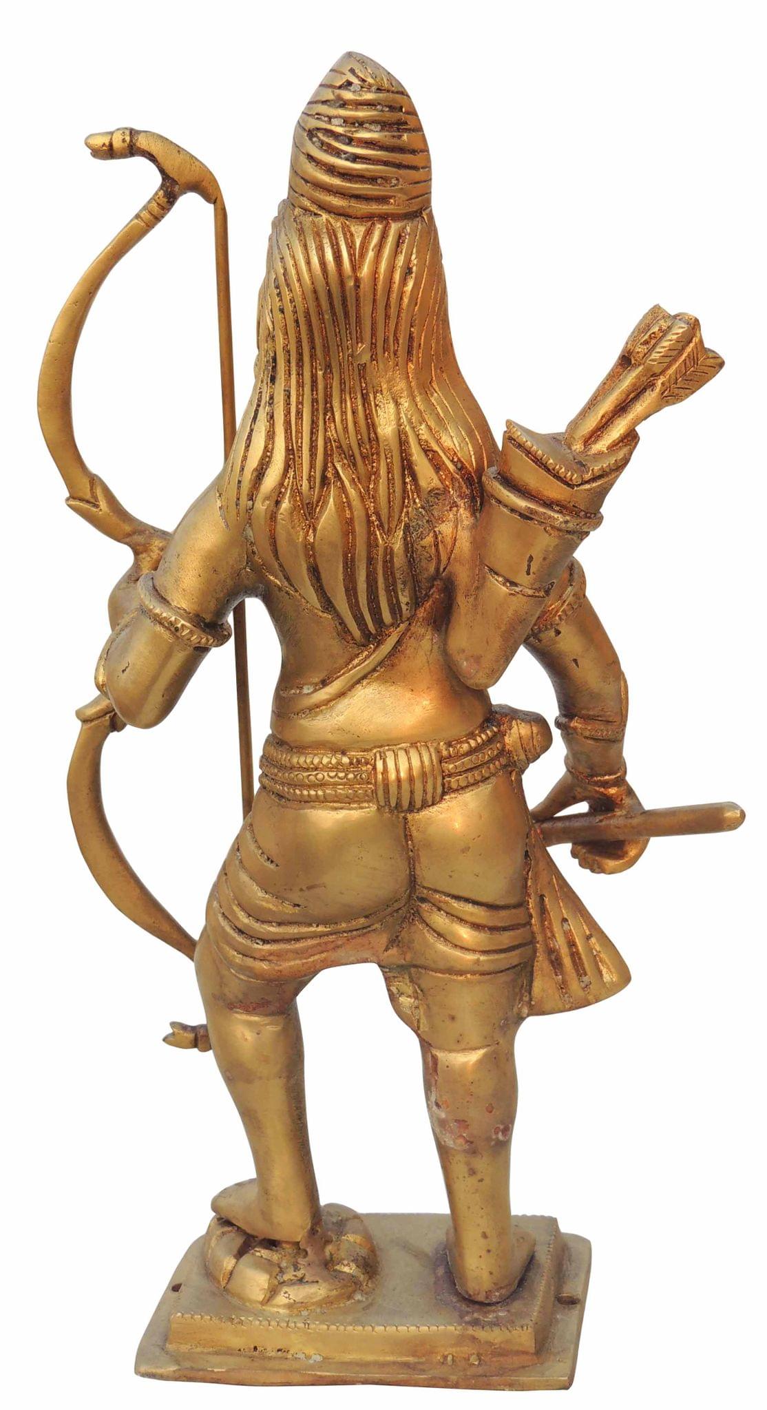 Brass Parshuram — 10.5"