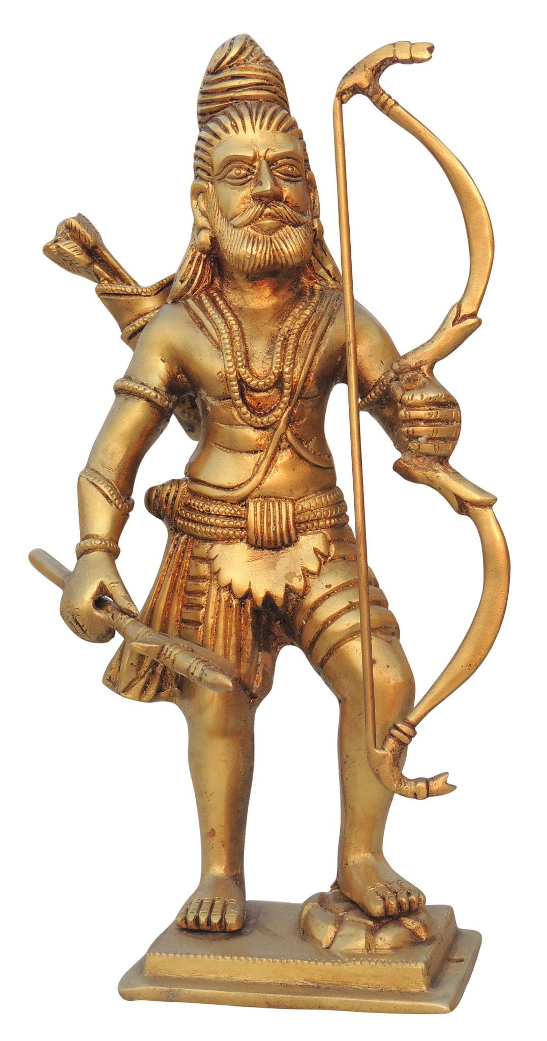Brass Parshuram — 10.5"