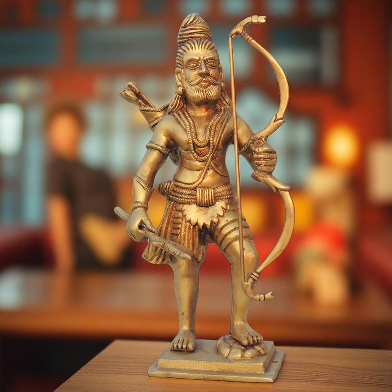 Brass Parshuram — 10.5"