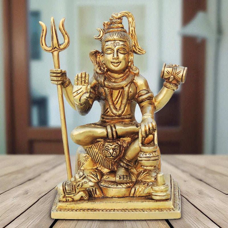 Brass Shiva — 6"