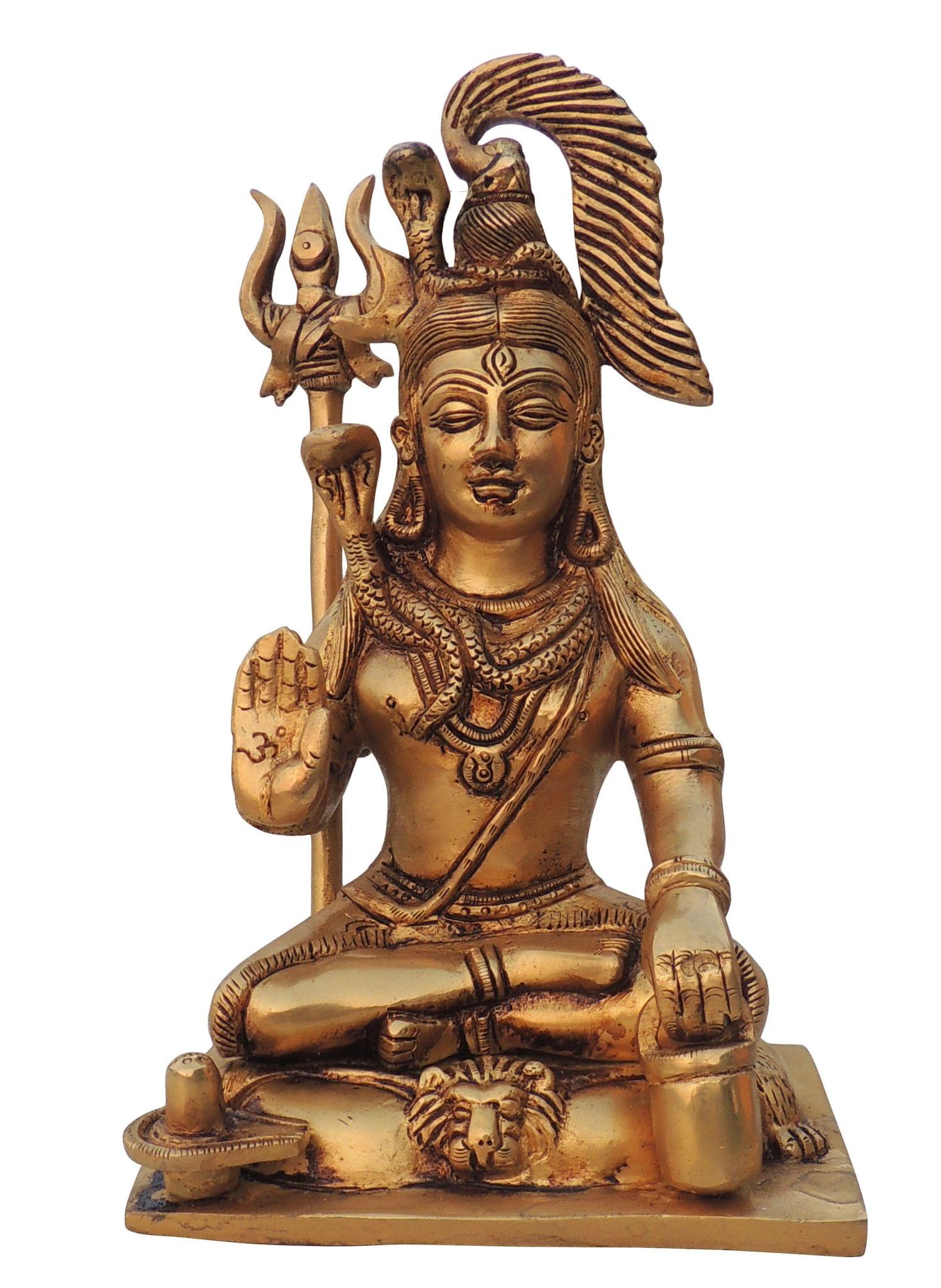 Brass Shiva — 8.2"
