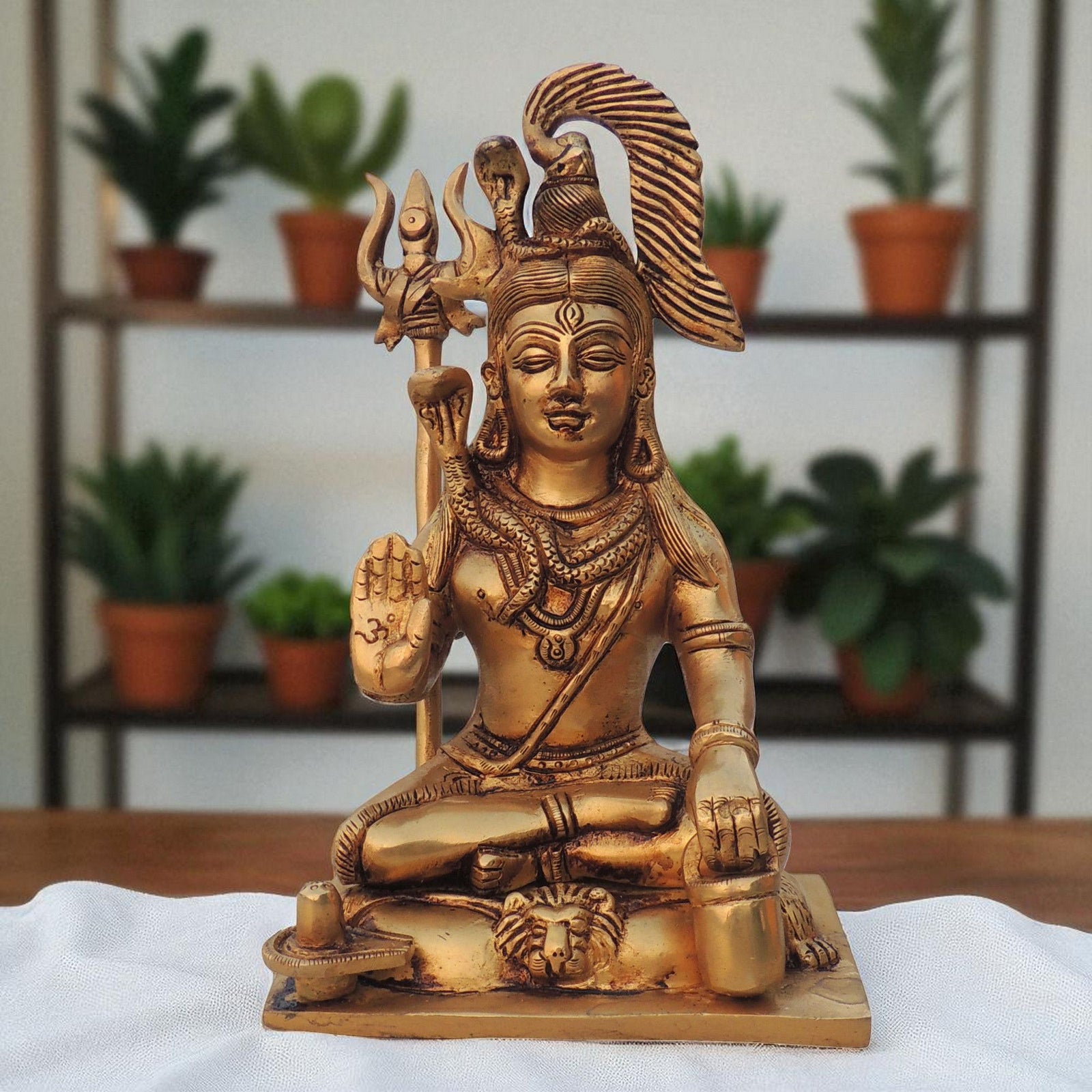 Brass Shiva — 8.2"