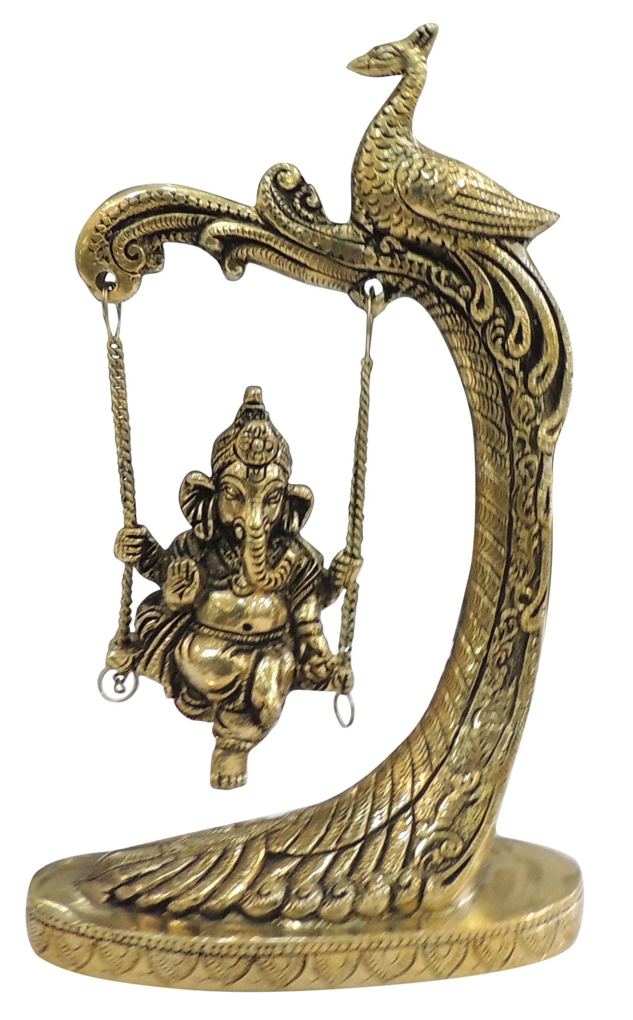 Brass Ganesh — 9.5"