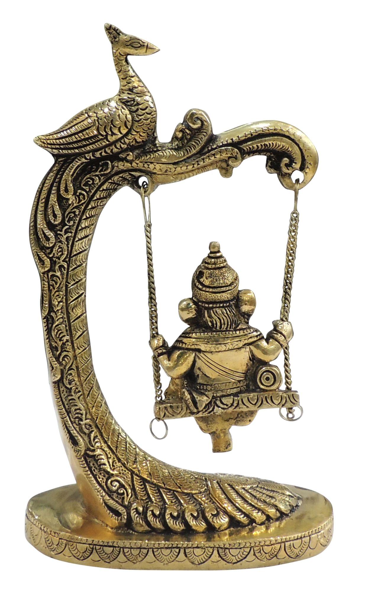Brass Ganesh — 9.5"