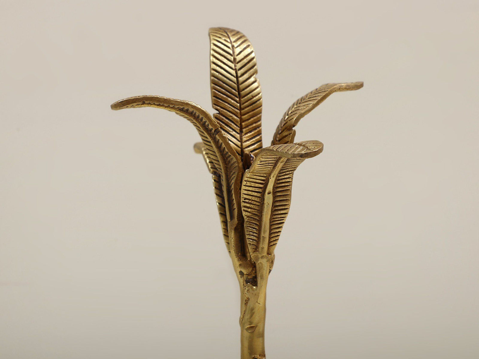 Brass Table Decor Banana Tree — 11.5"