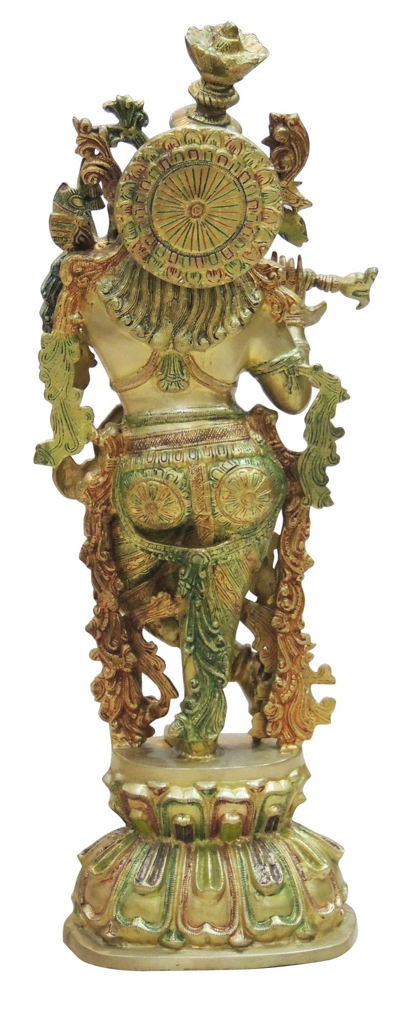 Brass Krishna — 32.5"