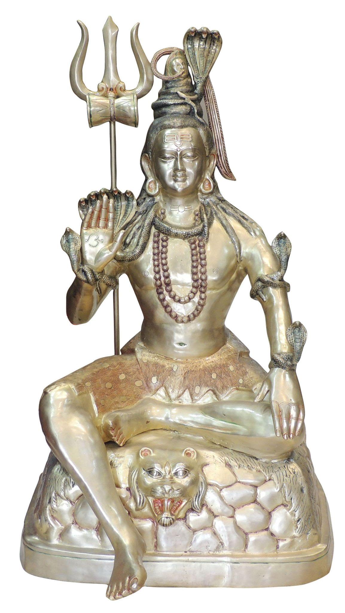 Brass Shiva — 54.5"