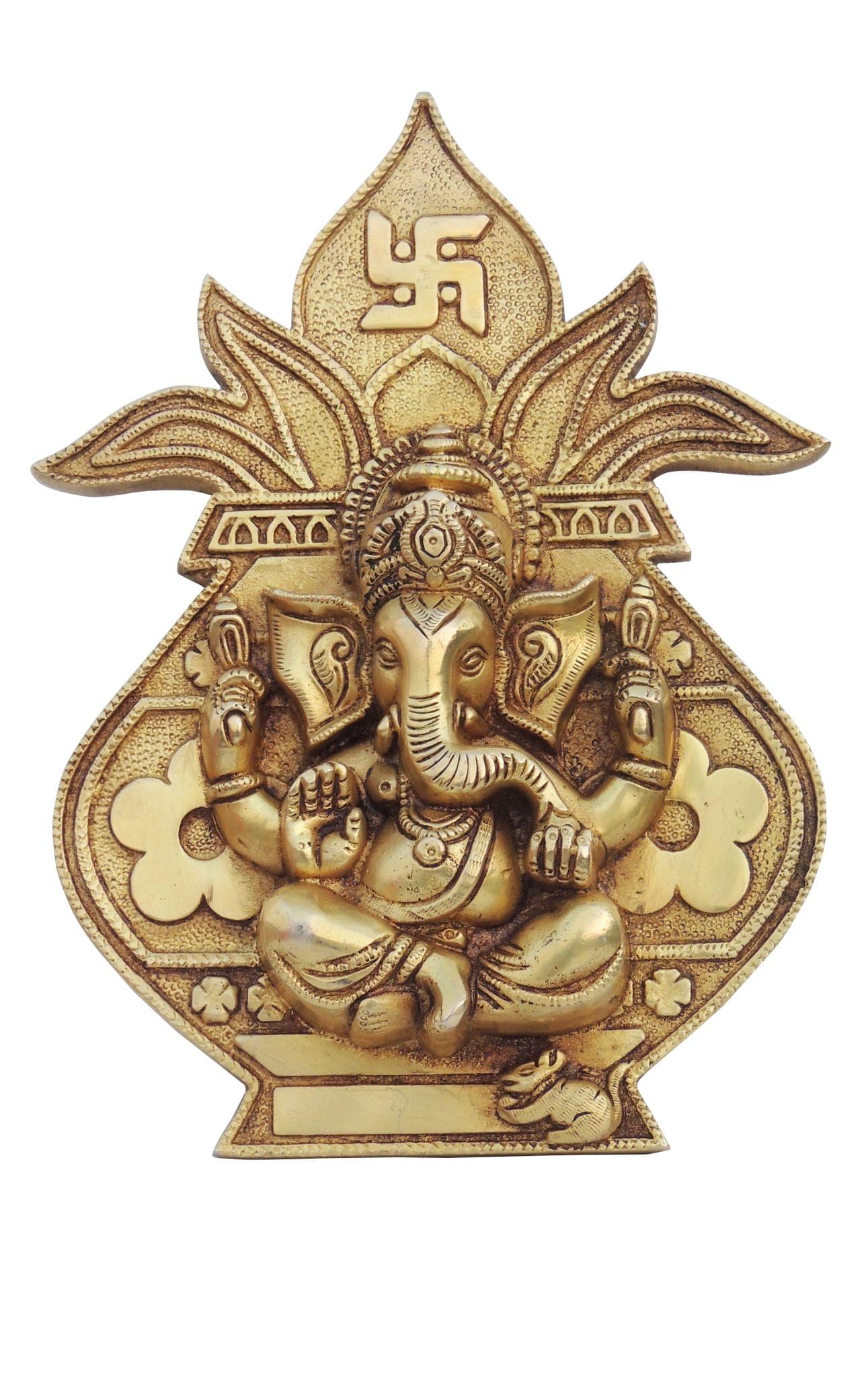 Brass Ganesh — 10"