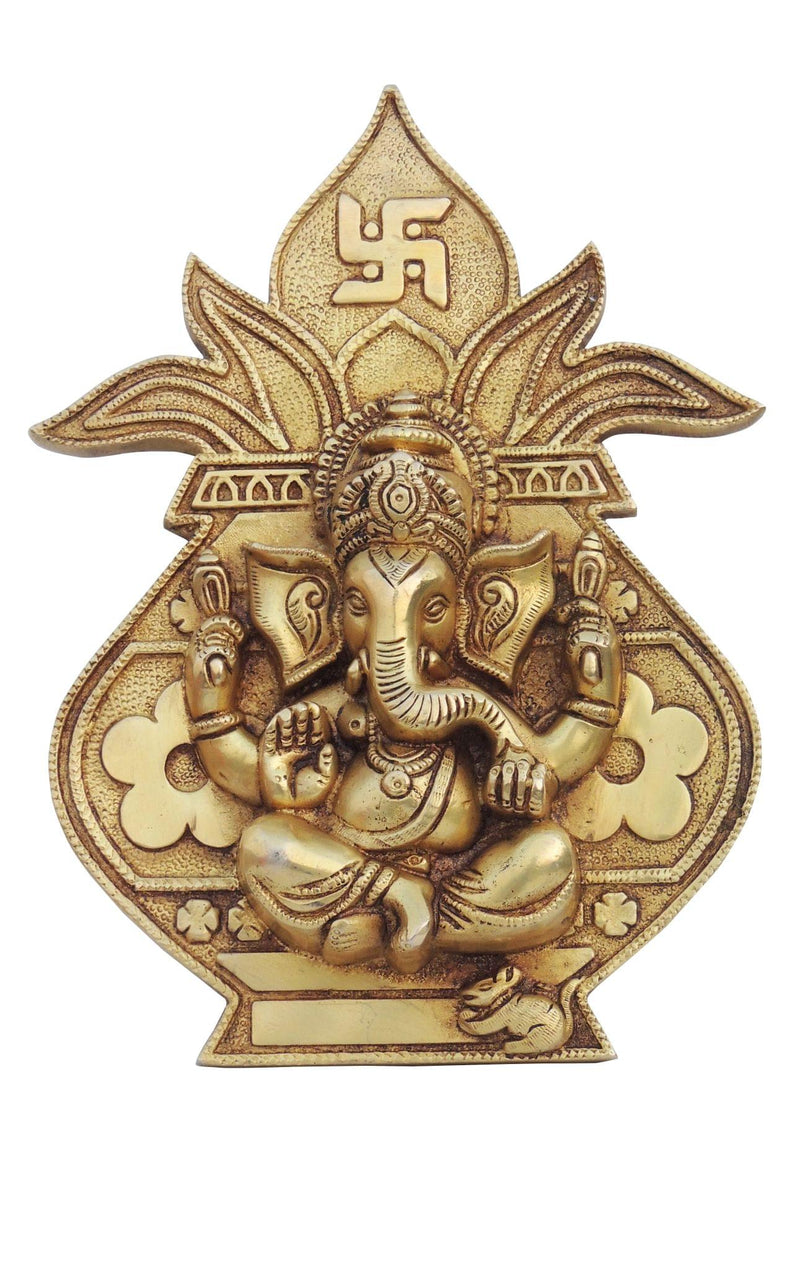 Brass Ganesh — 10"