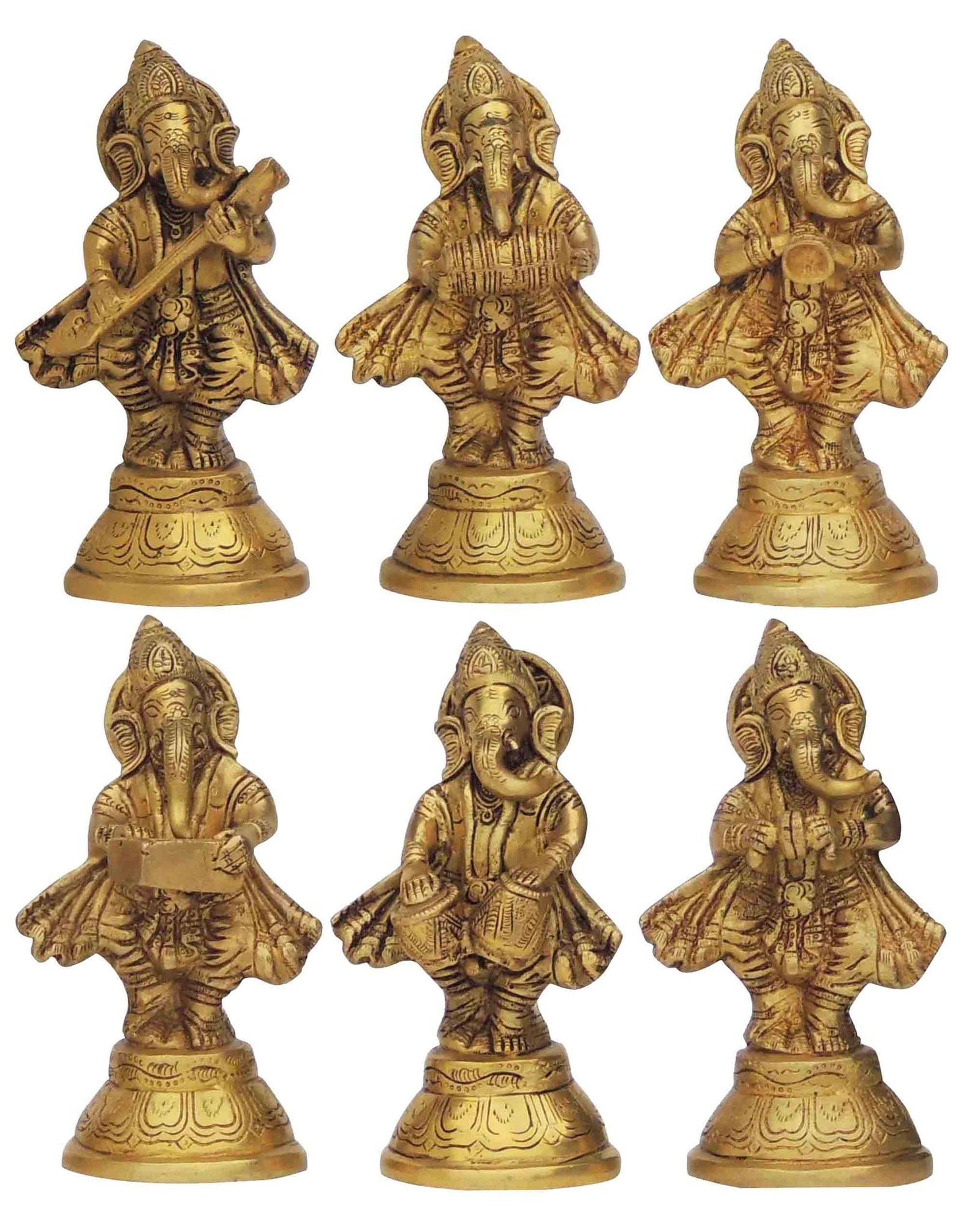 Brass Ganesh — 6"