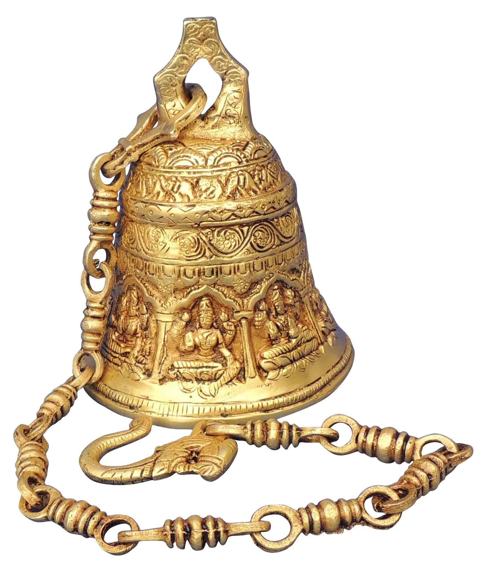 Brass Bell Chain — 7"