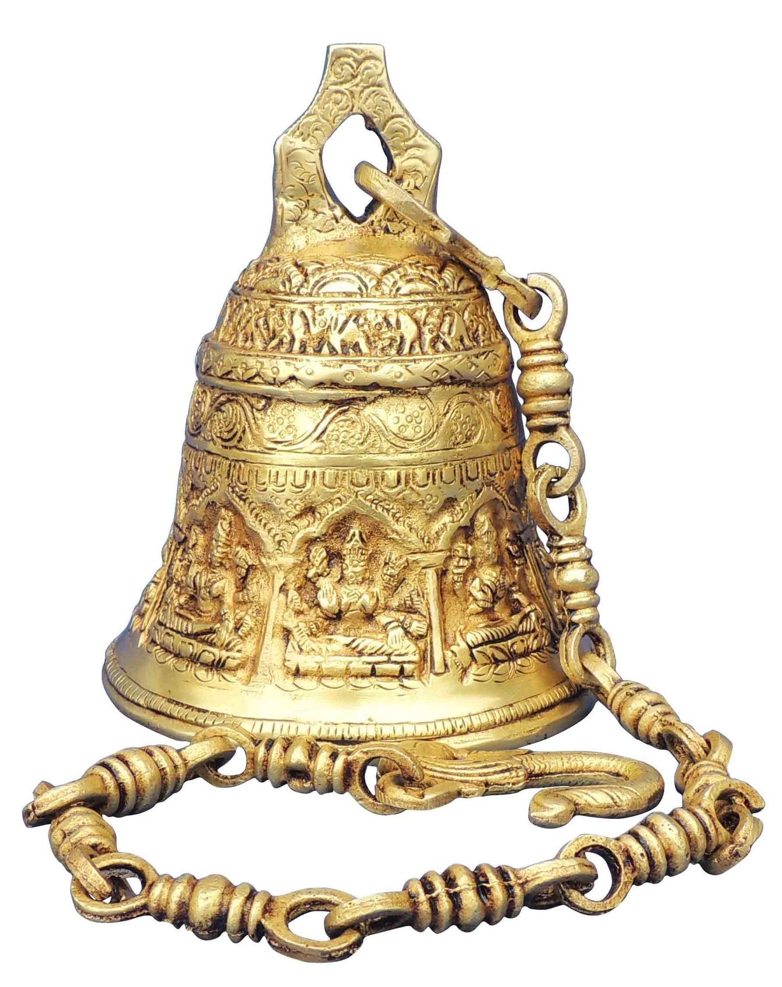 Brass Bell Chain — 7"
