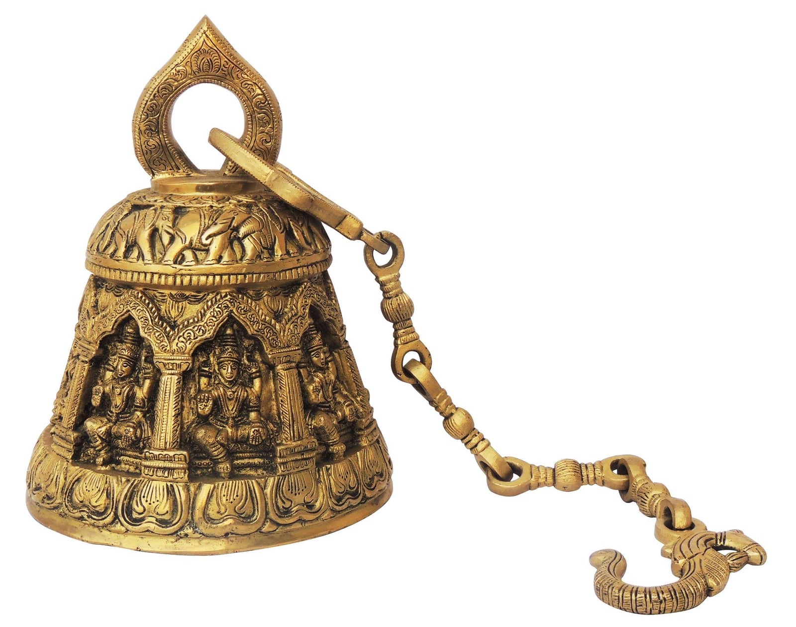 Brass Wall Temple Bell, Ghanta — 12.5"
