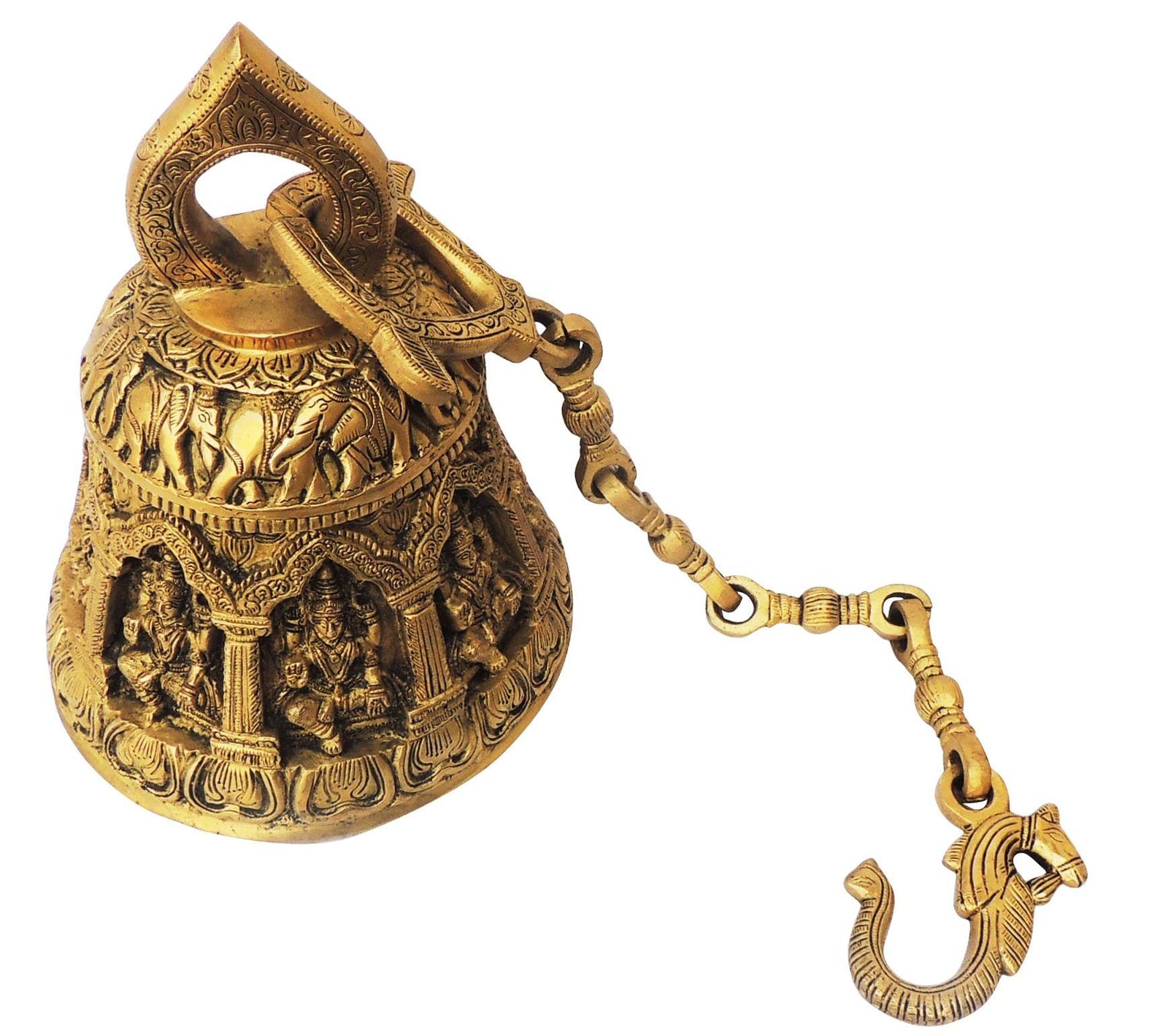 Brass Wall Temple Bell, Ghanta — 12.5"