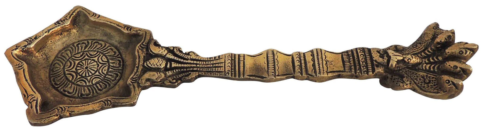 Brass Hand Deepak Spoon — 1"
