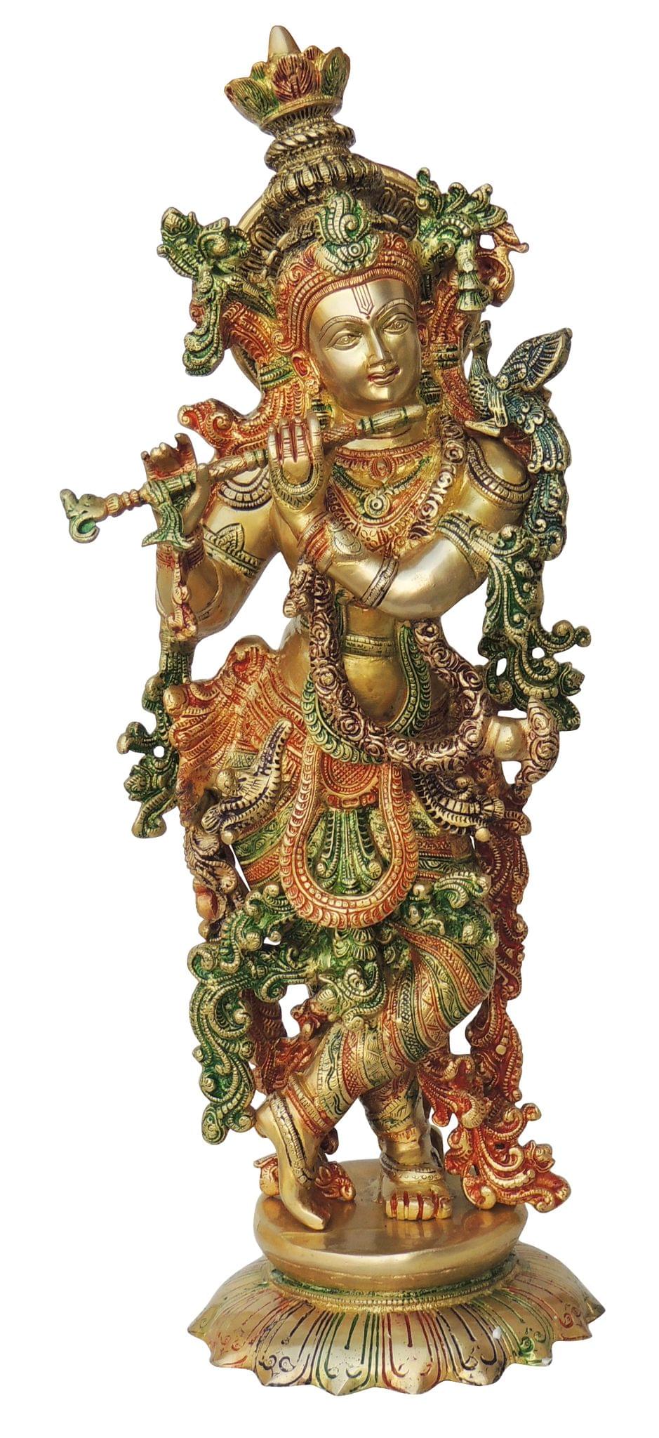 Brass Krishna — 25.5"