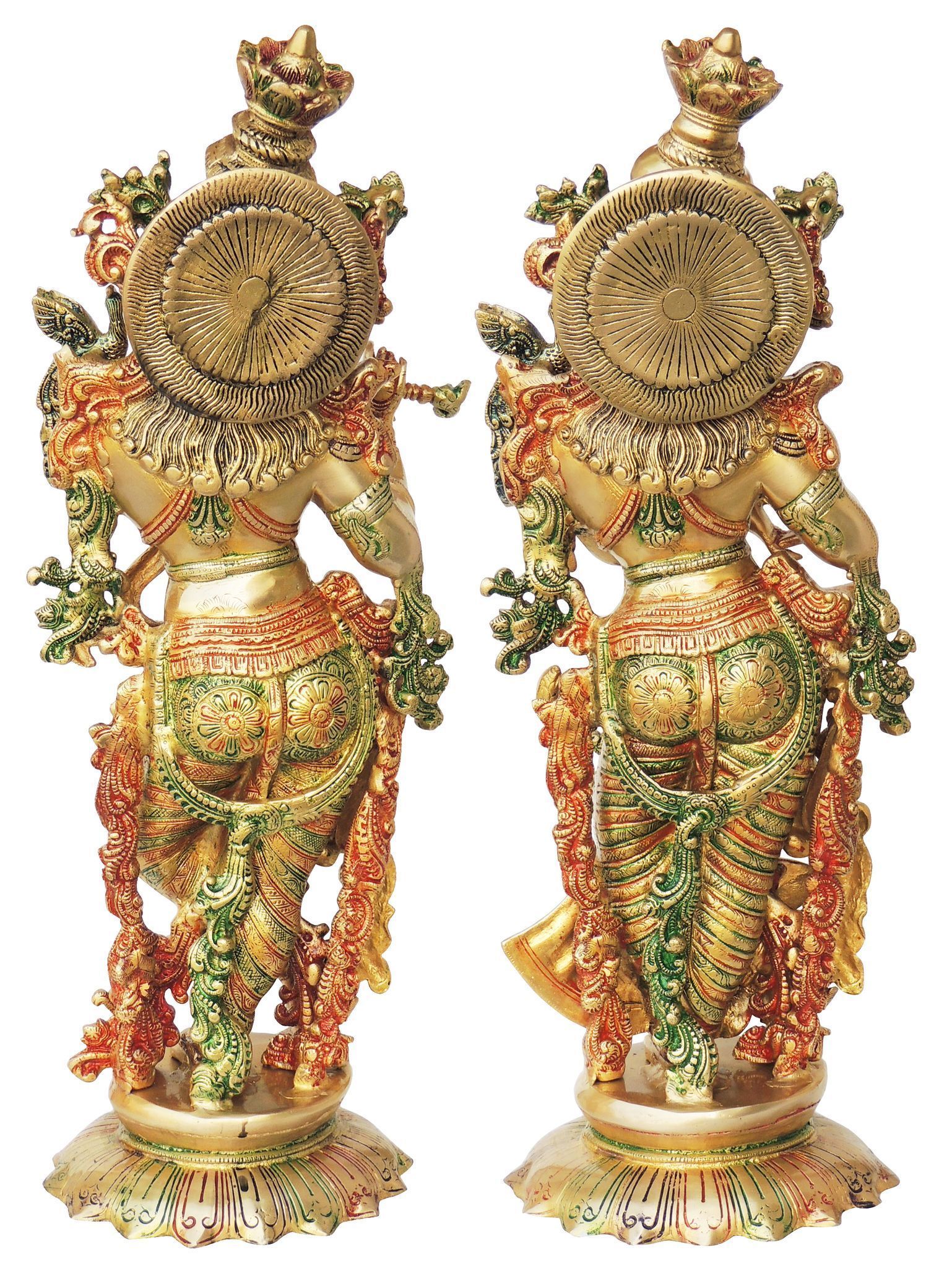 Brass Radha-Krishna — 25.5"