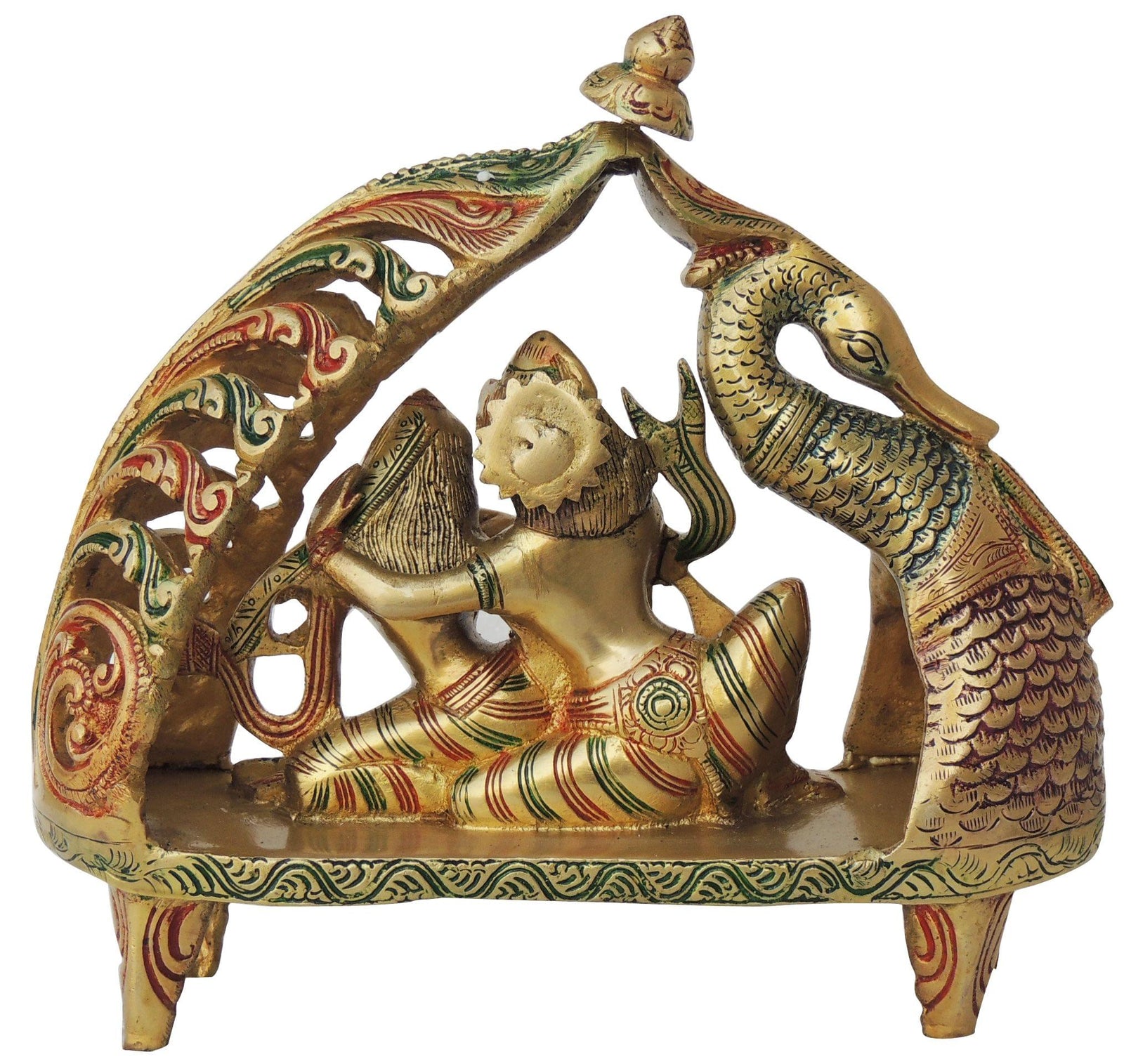 Brass Krishna — 9"