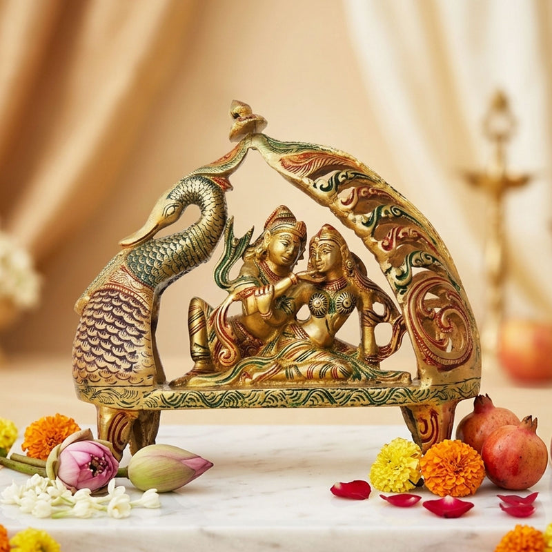 Brass Krishna — 9"