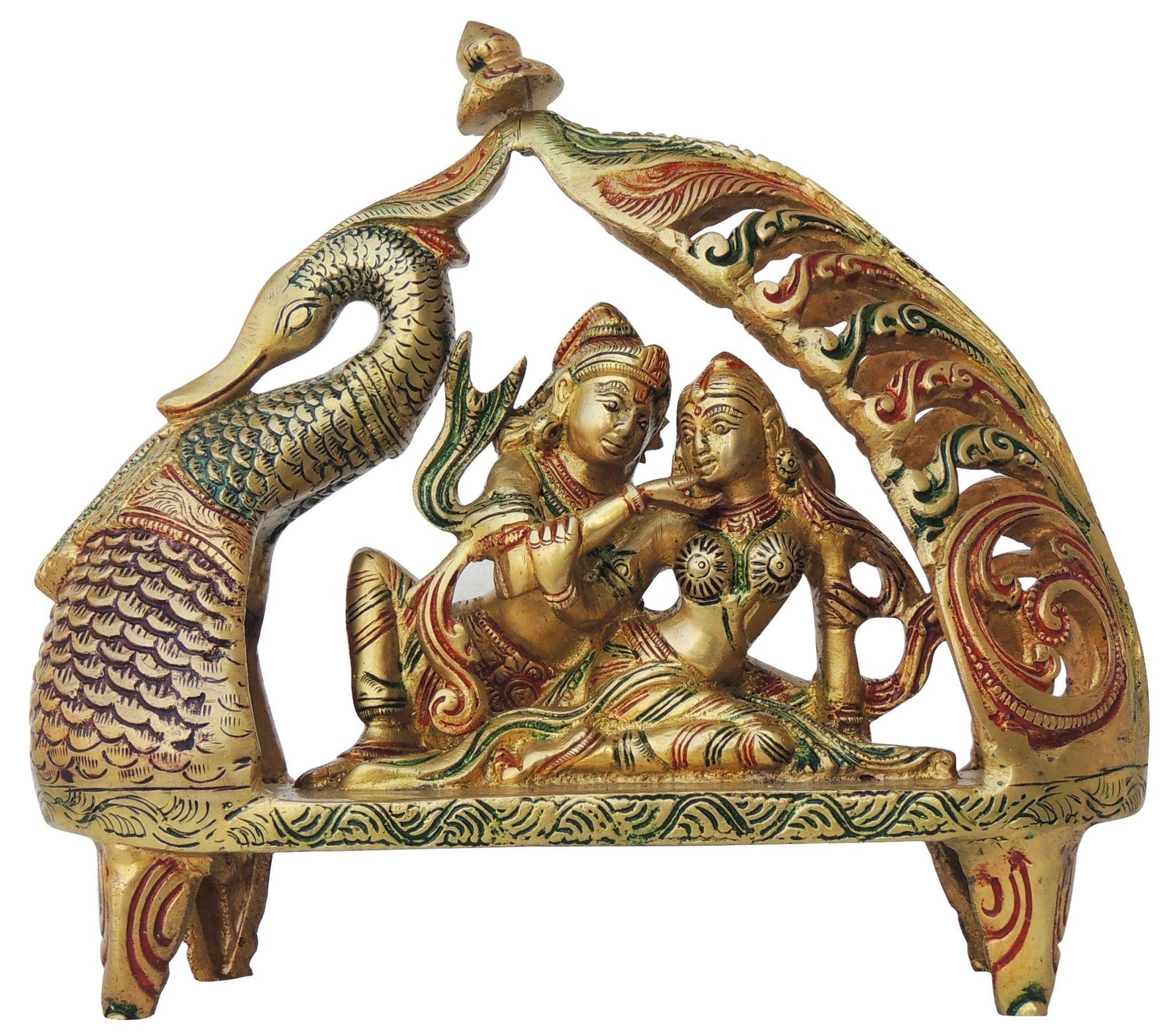 Brass Krishna — 9"