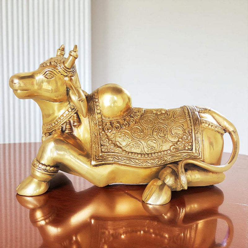 Brass Nandi — 9"