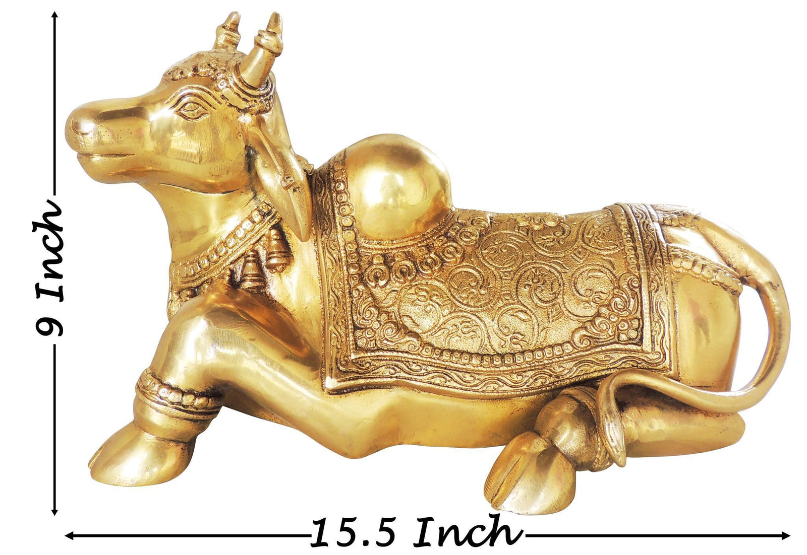 Brass Nandi — 9"
