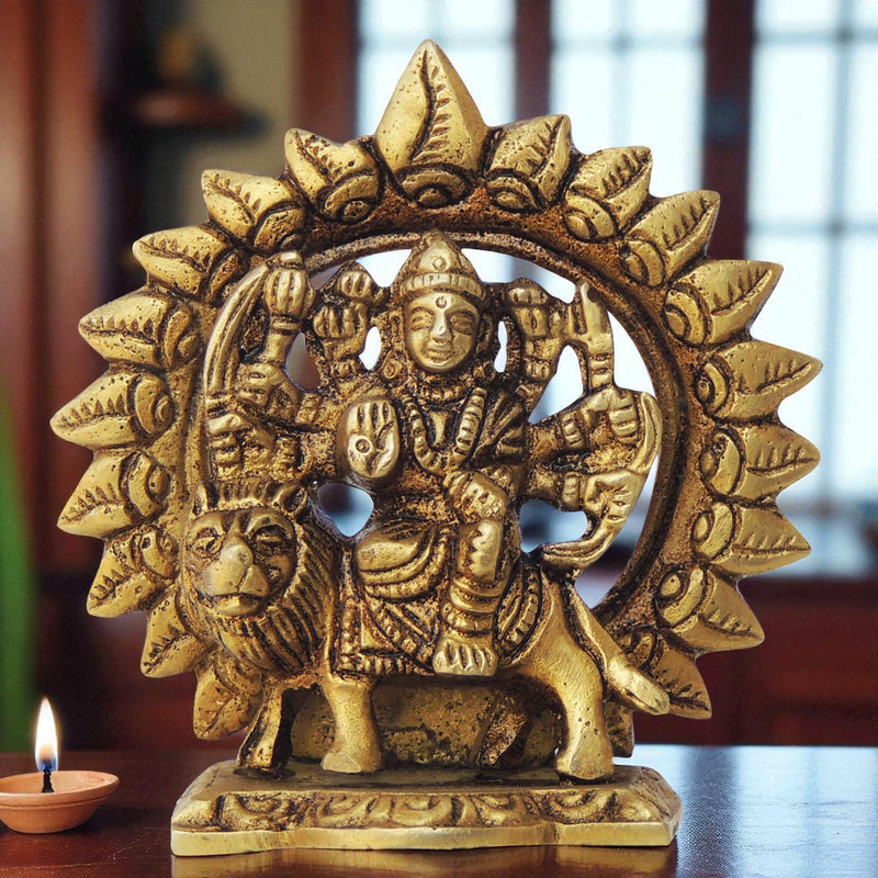 Brass Durga — 3"