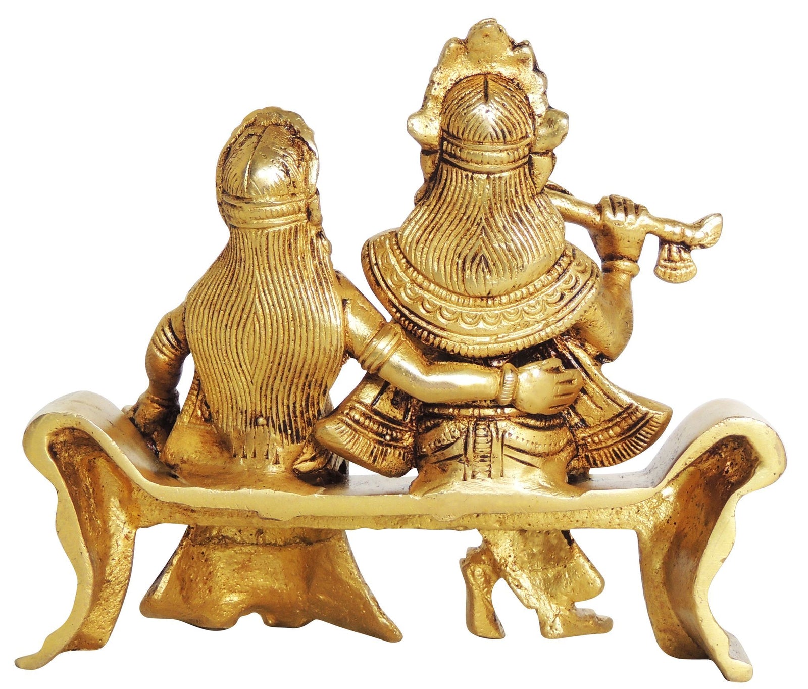 Brass Radha-Krishna — 4"