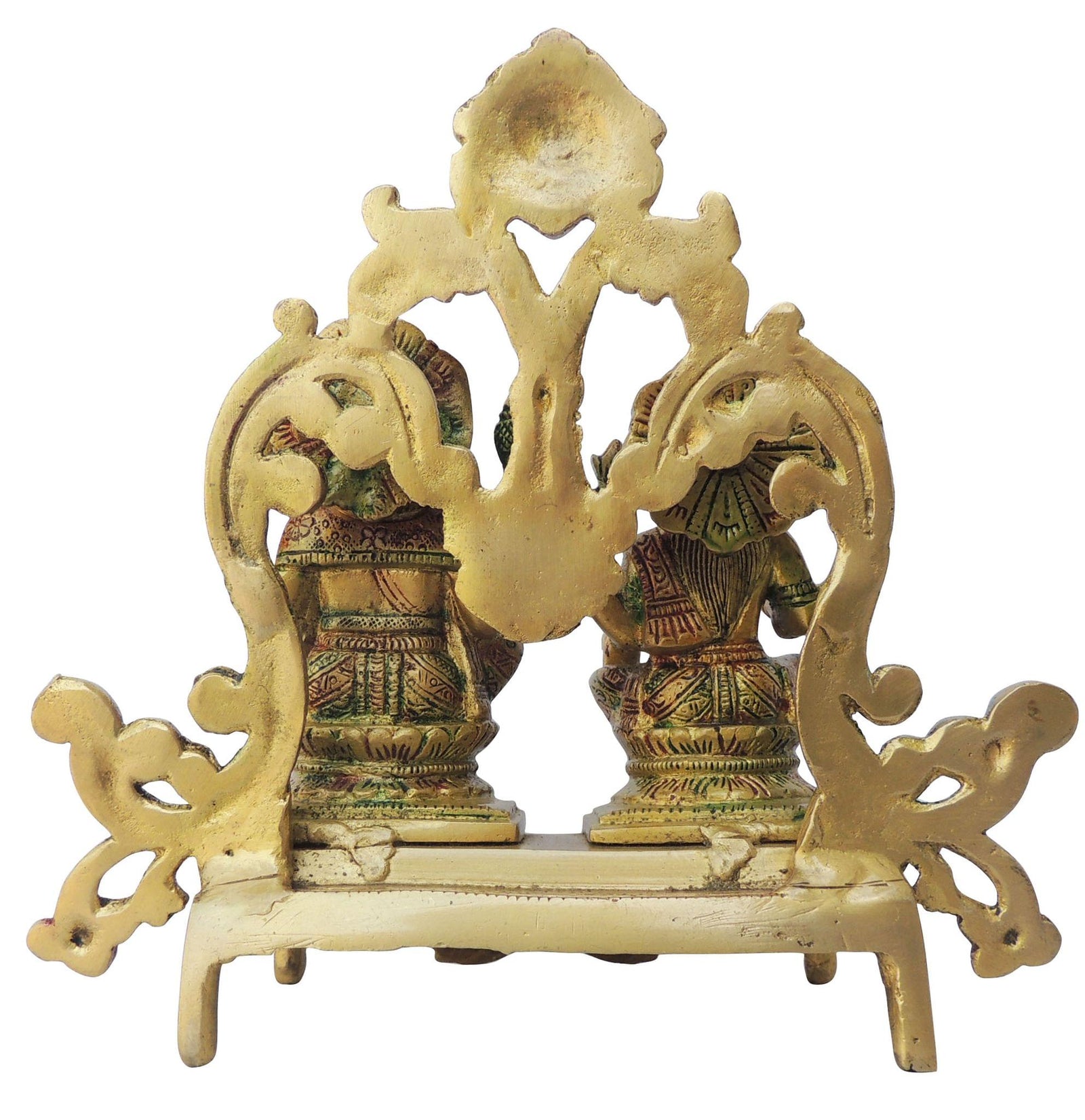 Brass Lakshmi-Ganesh Set — 8"