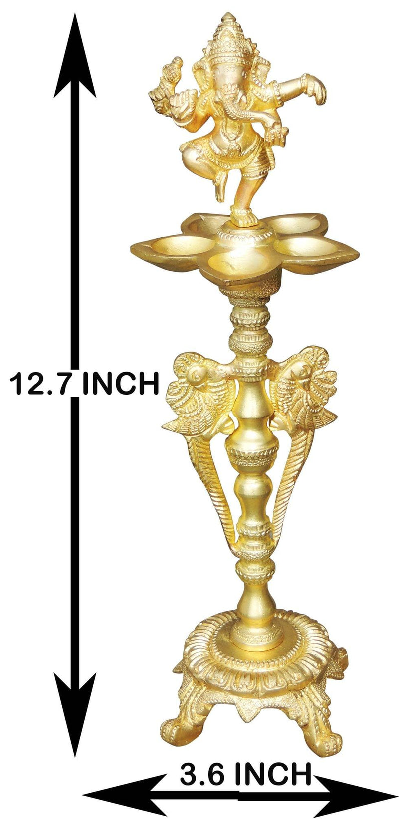 Brass Ganesh — 12.7"