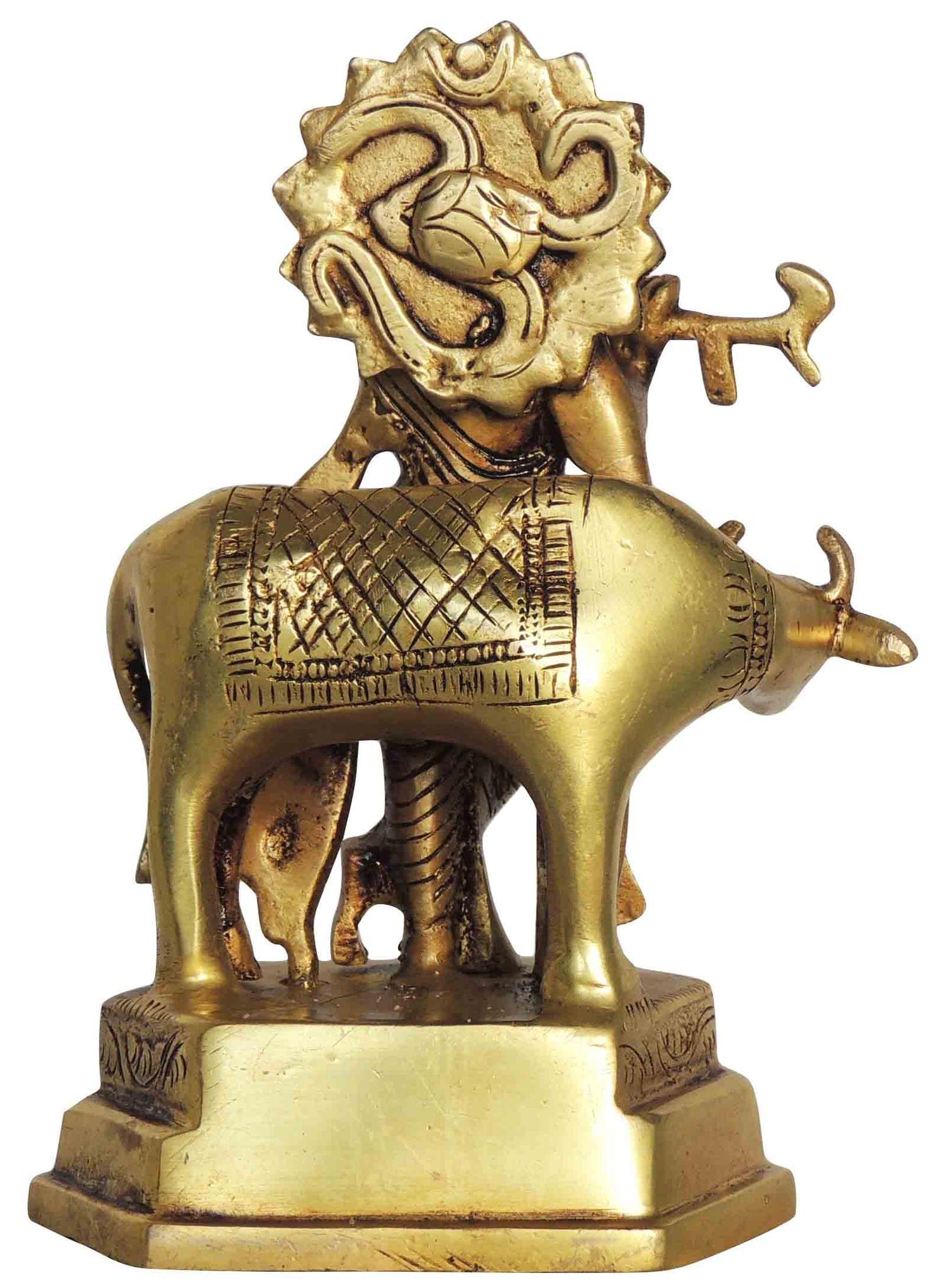 Brass Krishna — 6.6"