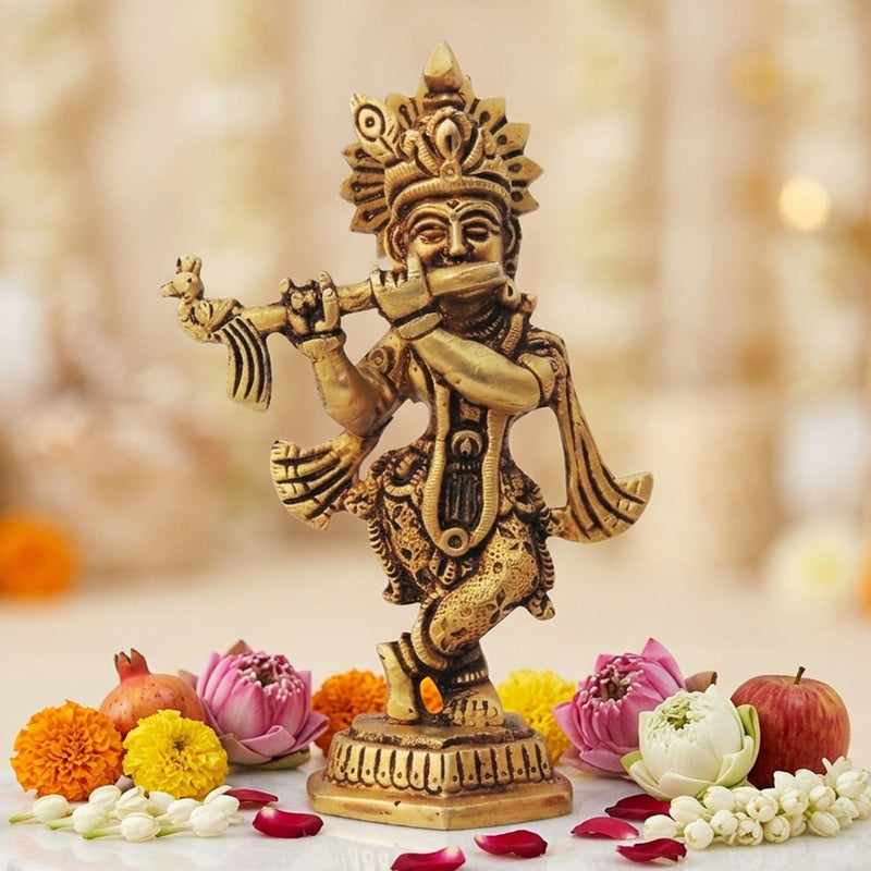 Brass Krishna — 4.5"